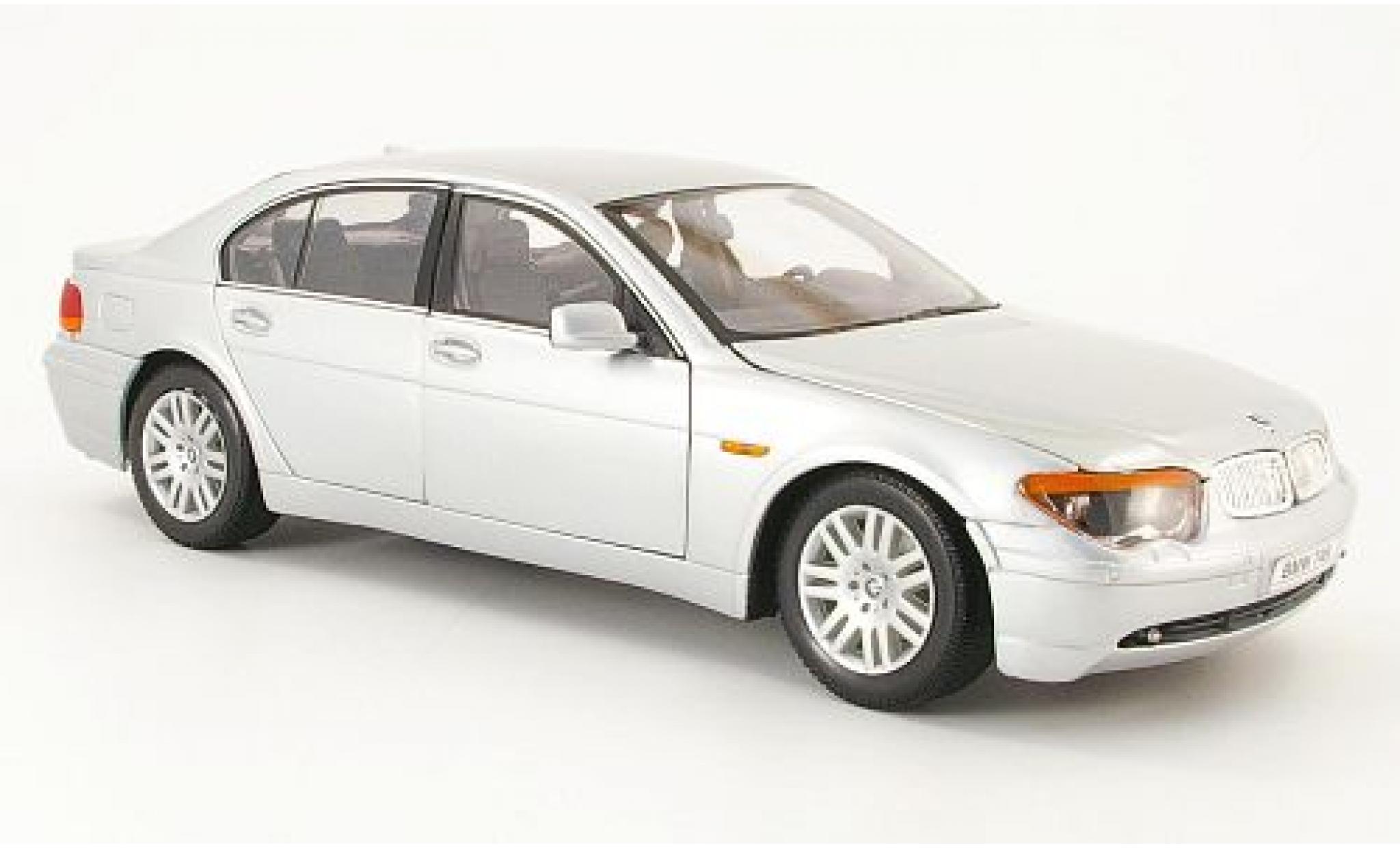 Bmw 745 1/18 Welly i (E65) silver 1:18 diecast model cars