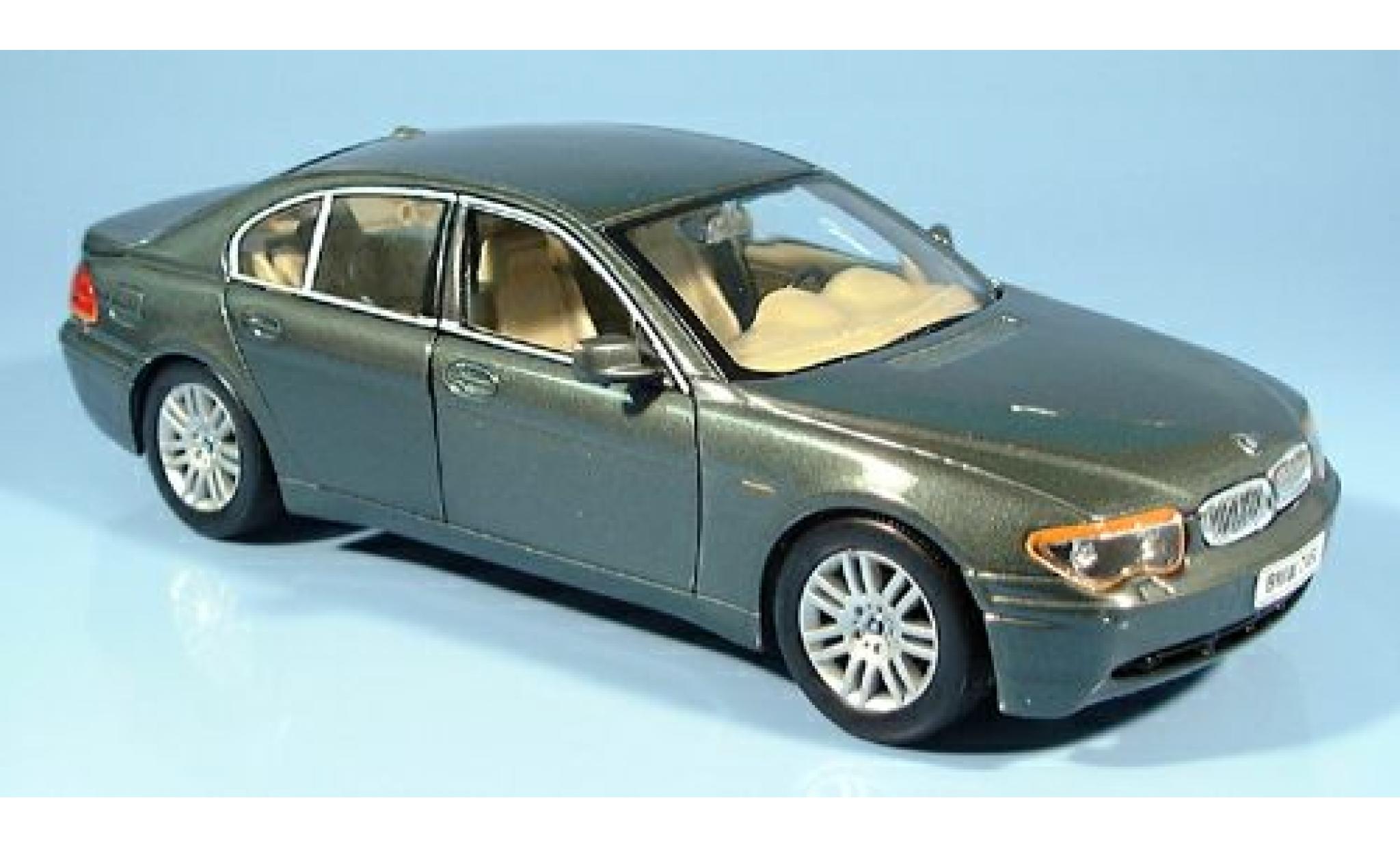 Bmw 745 1/24 Welly i met. green 2002 1:24 diecast model cars