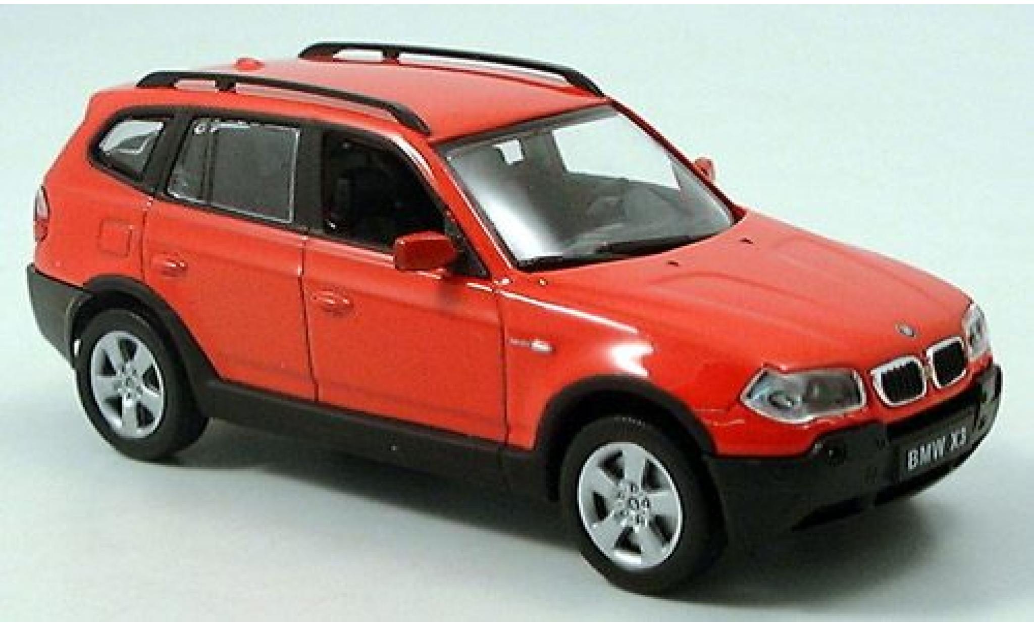 Bmw X3 1/43 Welly red 1:43 diecast model cars