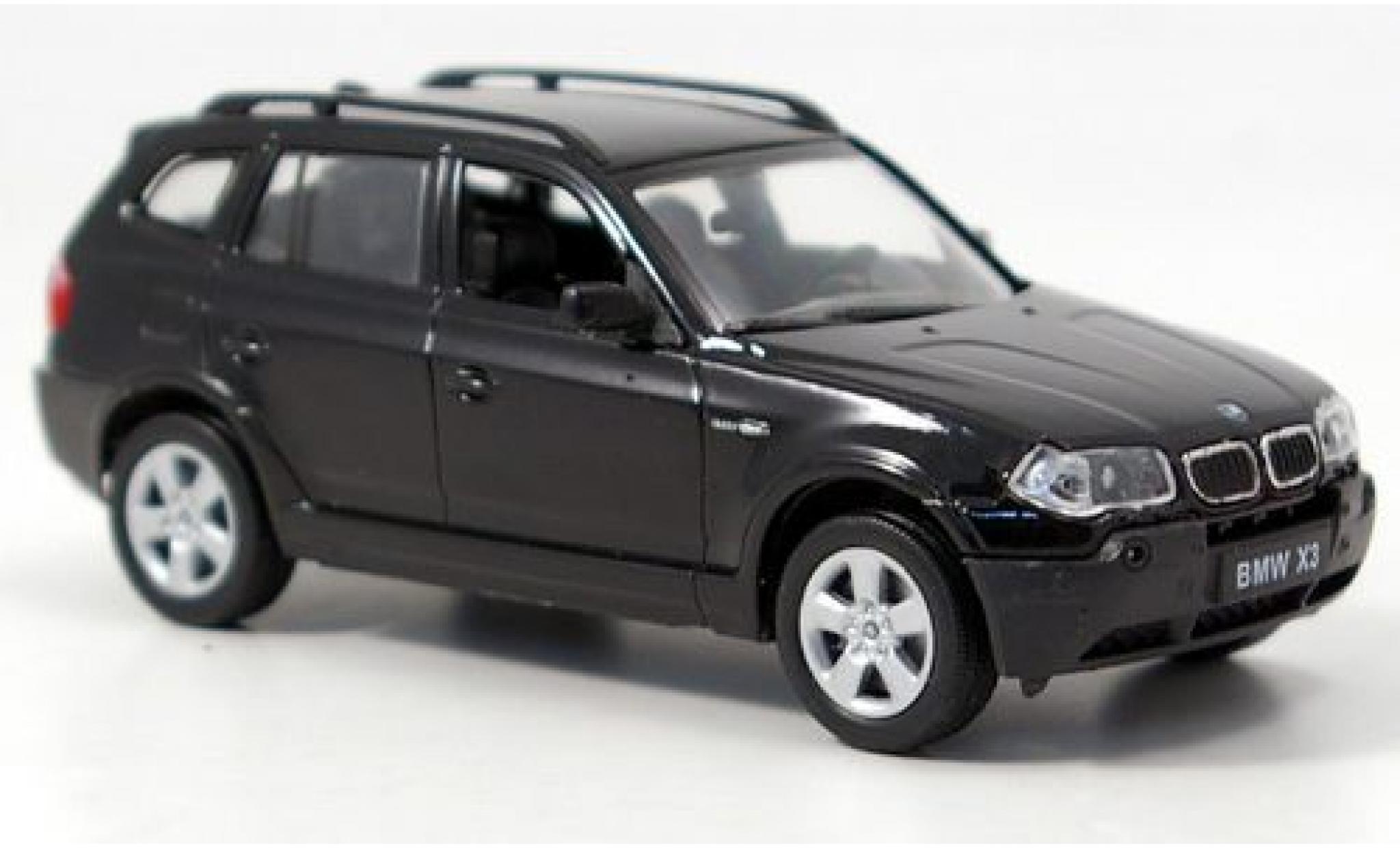 Bmw X3 1/43 Welly black 1:43 diecast model cars