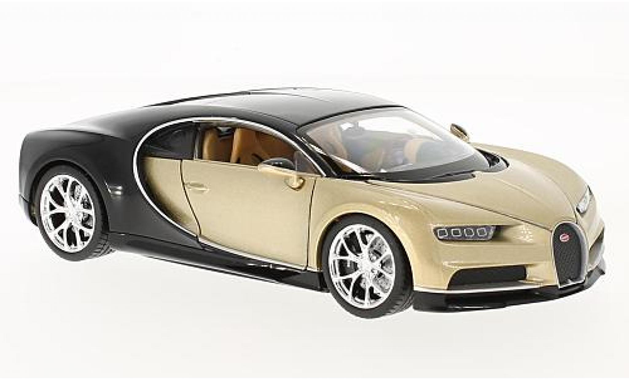 Bugatti Chiron 1/24 Welly beige/black 2016 1:24 diecast model cars