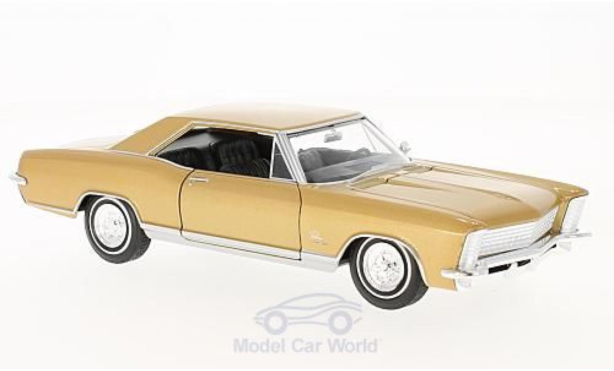 Buick Riviera 1/24 Welly Grand Sport gold 1965 diecast model cars