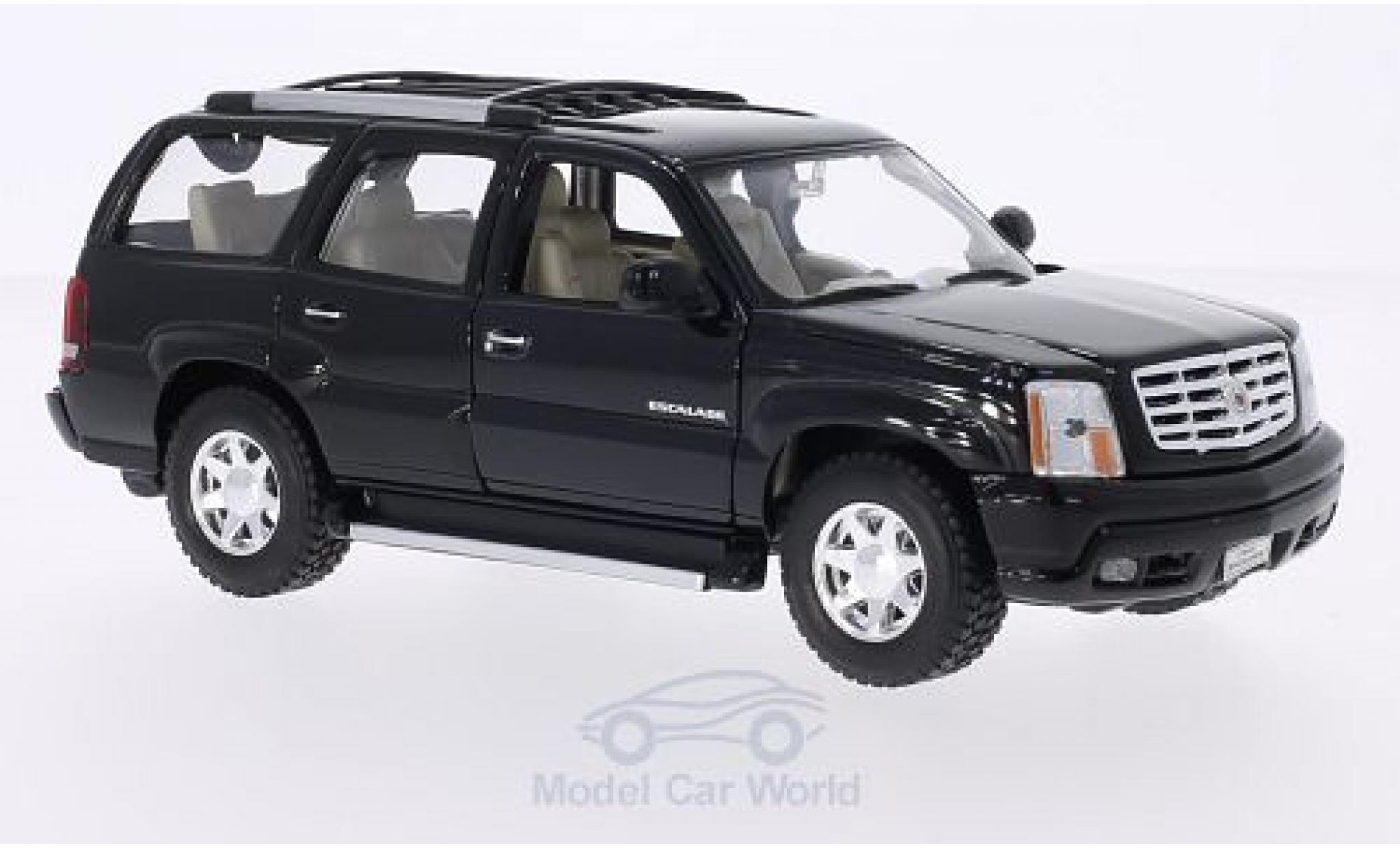 Cadillac Escalade 1/24 Welly black 2002 diecast model cars