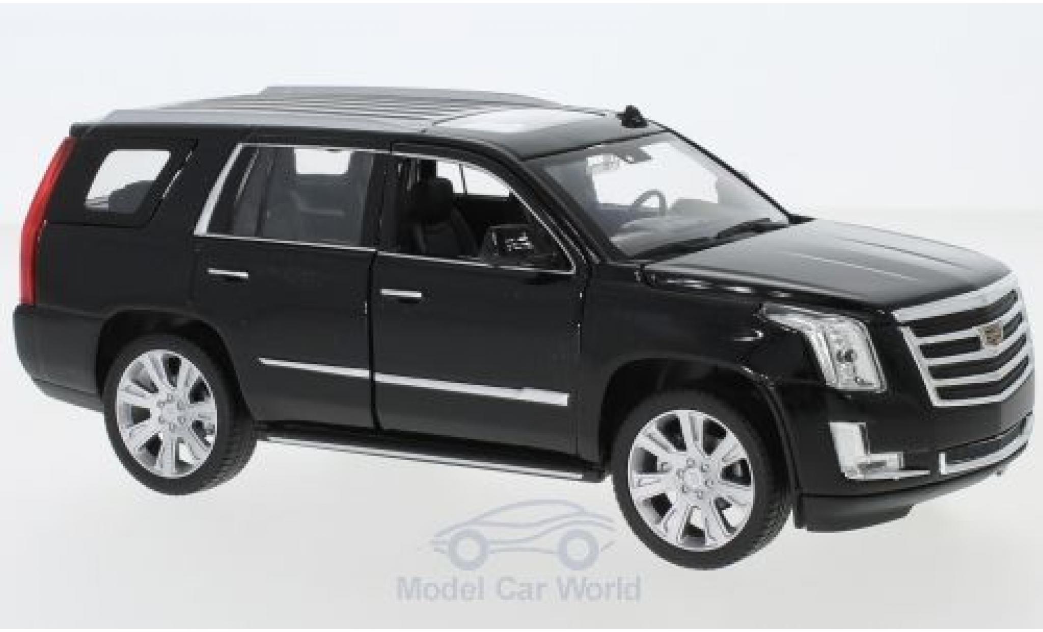 Cadillac Escalade 1/24 Welly black 2017 diecast model cars