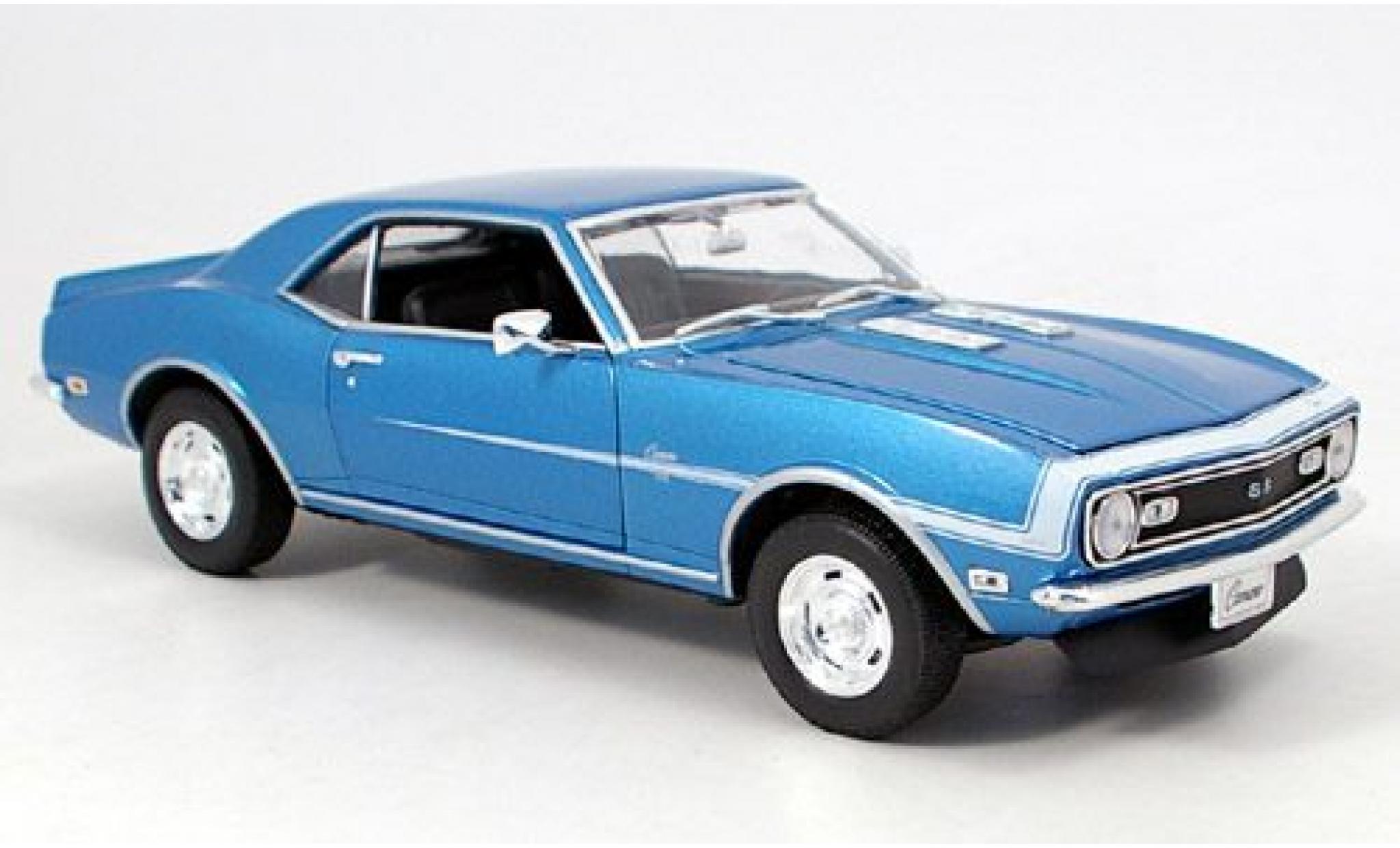 Chevrolet Camaro 1/18 Welly SS 396 blue 1968 1:18 diecast model cars