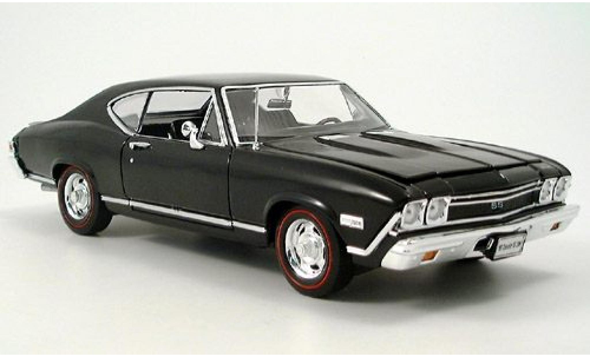 Chevrolet Chevelle 1/18 Welly black 1968 1:18 diecast model cars
