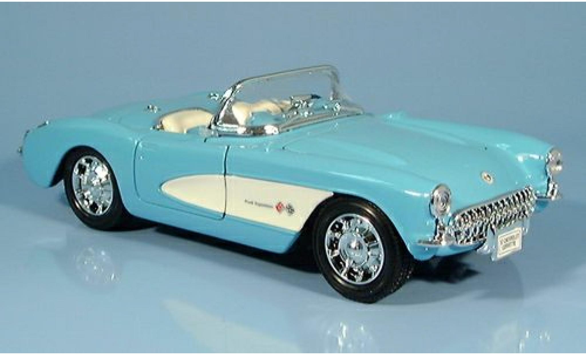Chevrolet Corvette 1/24 Welly Convertible t&uuml;rkis 1957 1:24 diecast model cars
