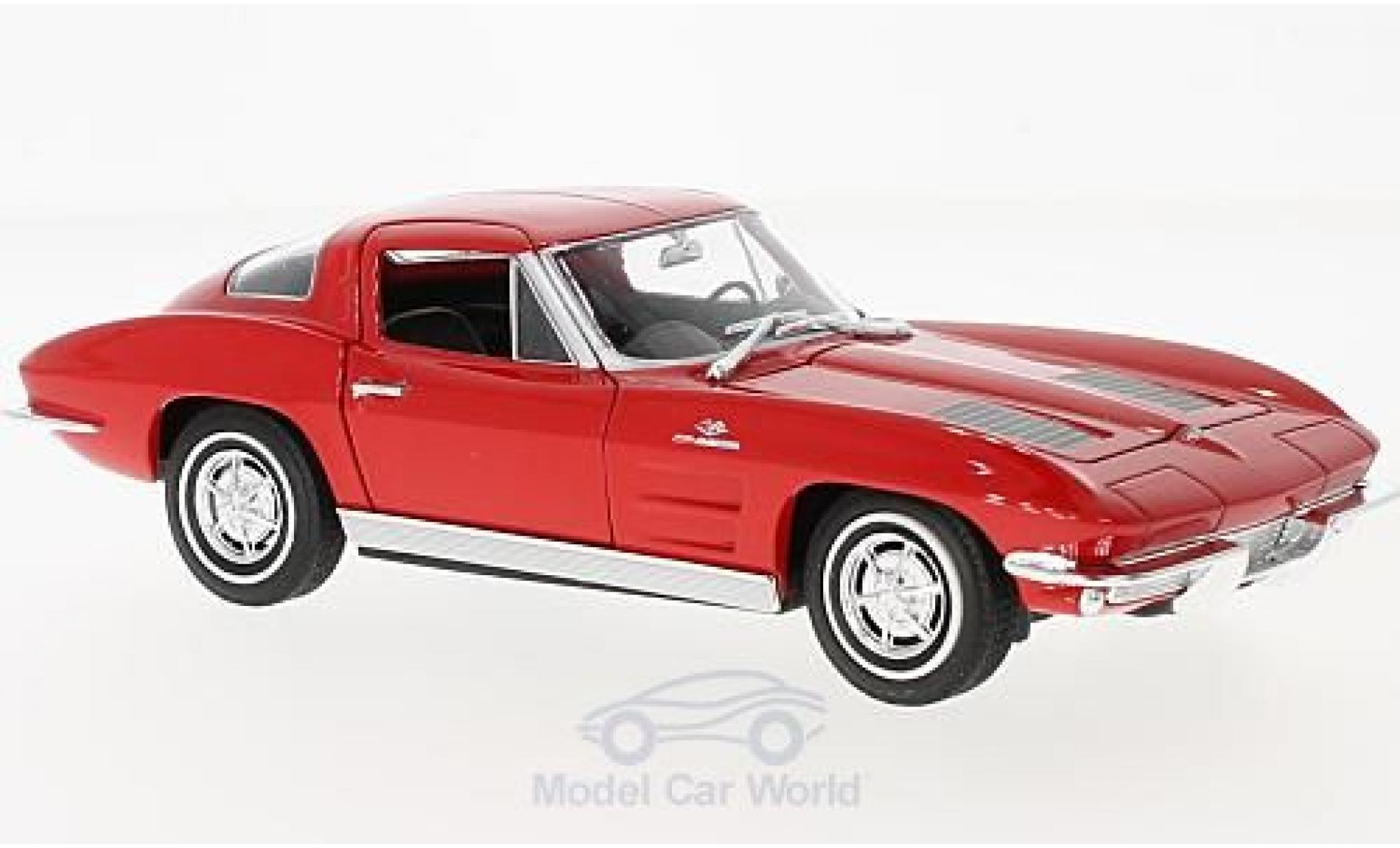 Chevrolet Corvette C2 1/24 Welly Sting Ray (C2) red 1963 diecast model cars