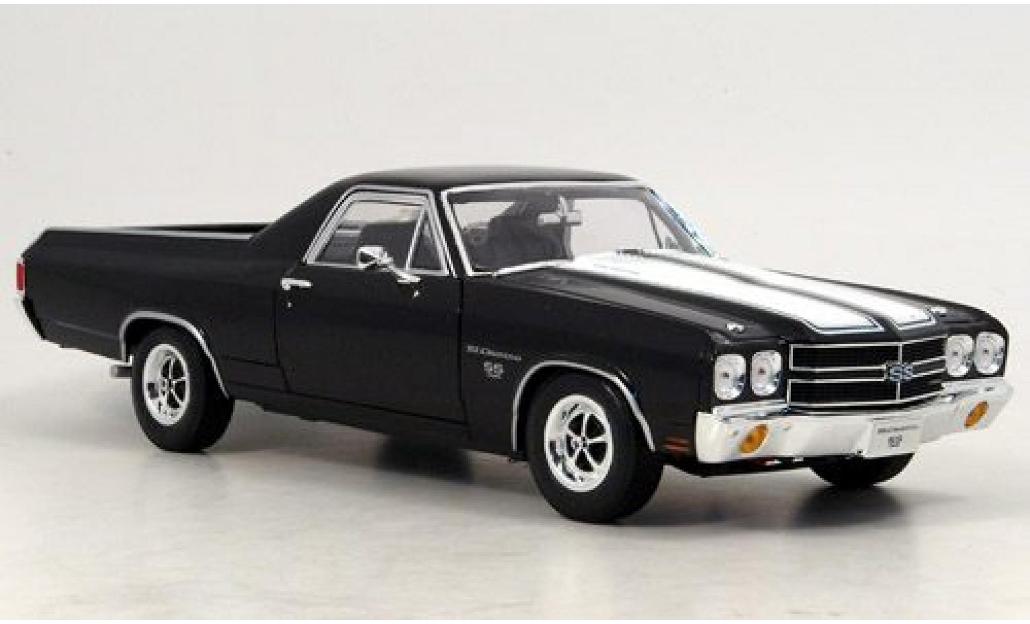 Chevrolet El Camino 1/18 Welly SS 396 black 1970 1:18 diecast model cars