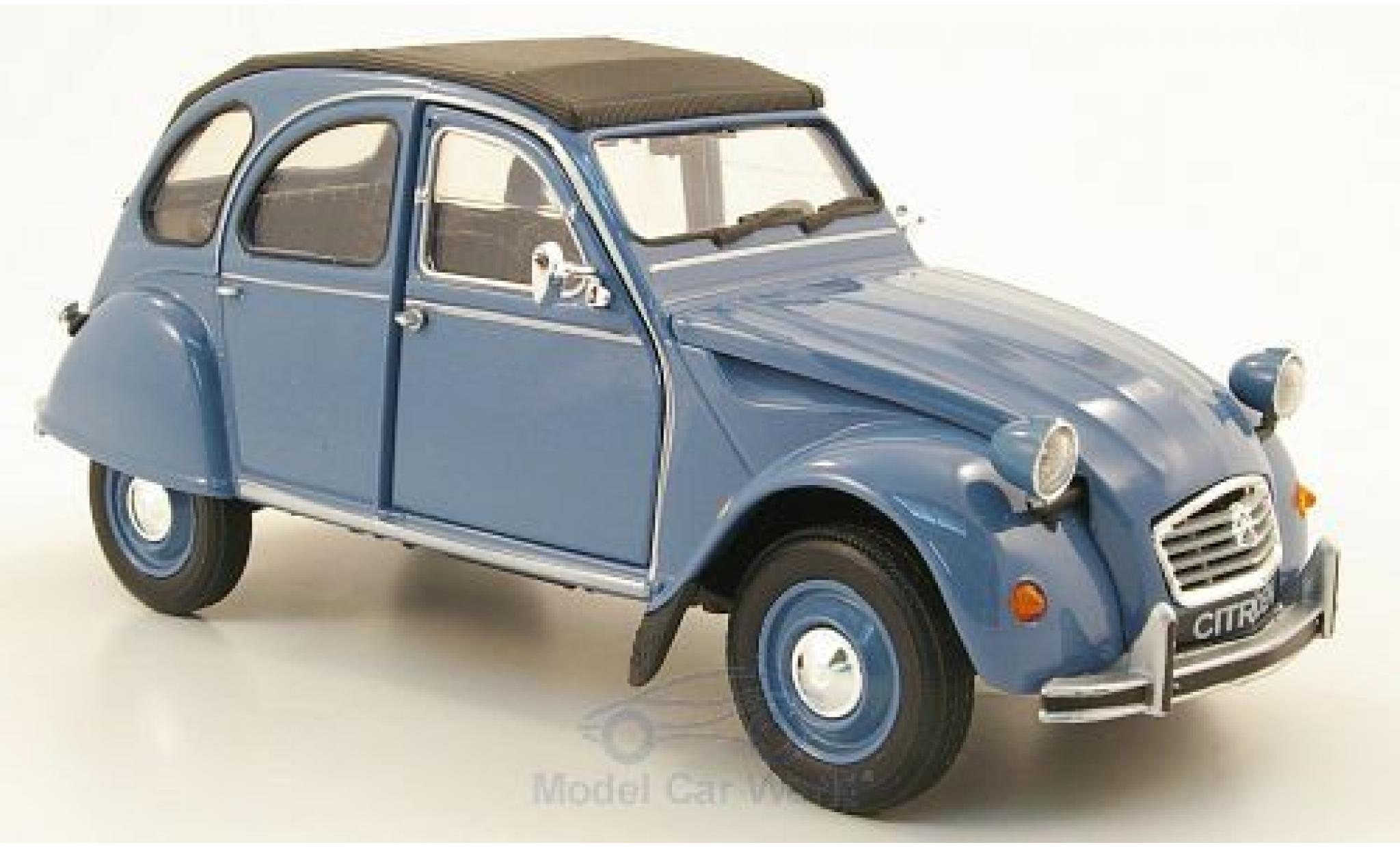 Citroen 2CV 1/24 Welly blue ohne Vitrine diecast model cars