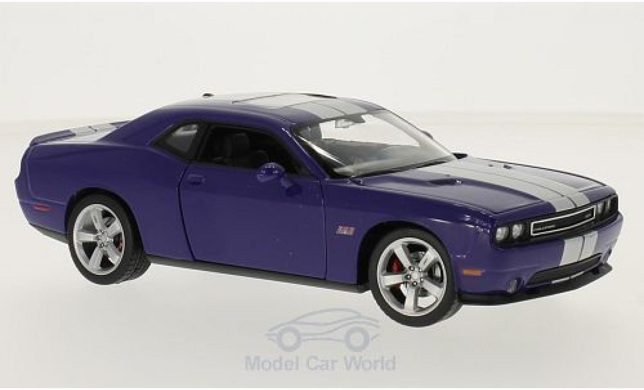 Dodge Challenger 1/24 Welly SRT lila/grey 2012 diecast model cars