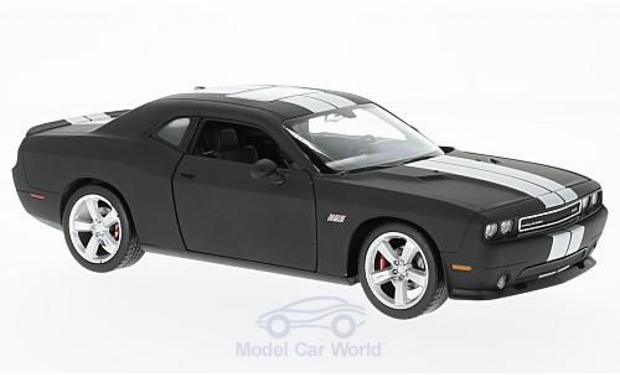 Dodge Challenger 1/24 Welly SRT matt-black/grey 2012 ohne Vitrine diecast model cars