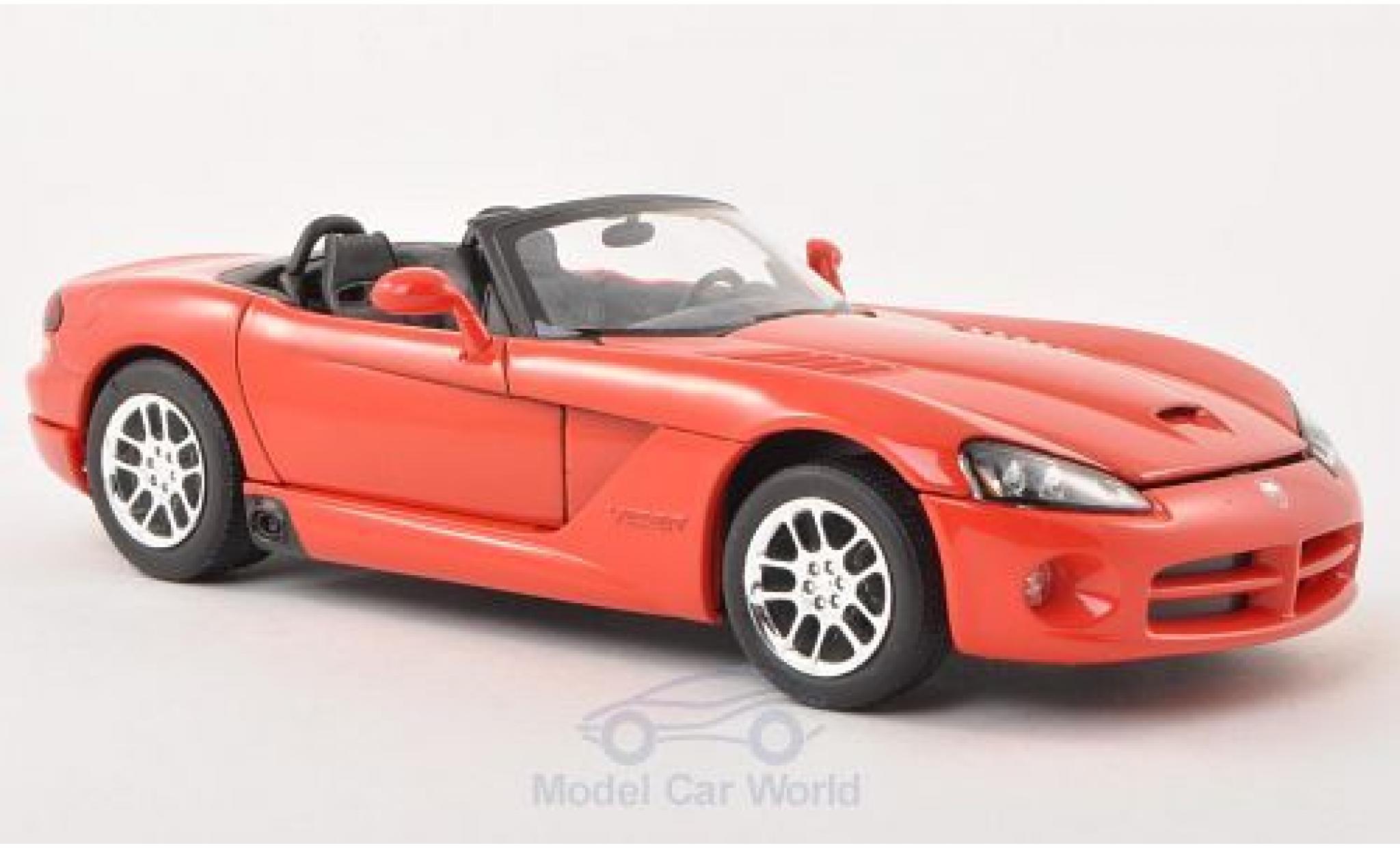 Dodge Viper 1/24 Welly SRT-10 red 2003 diecast model cars