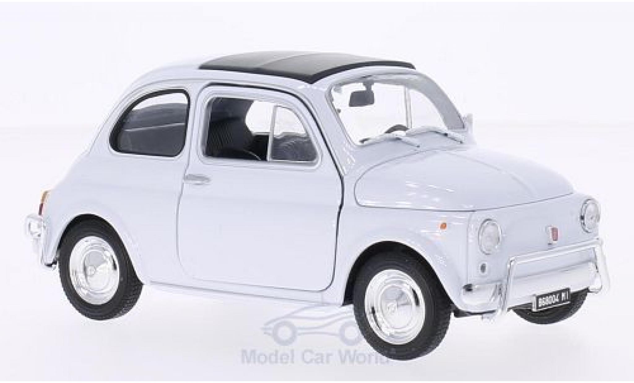 Fiat 500 1/24 Welly white diecast model cars