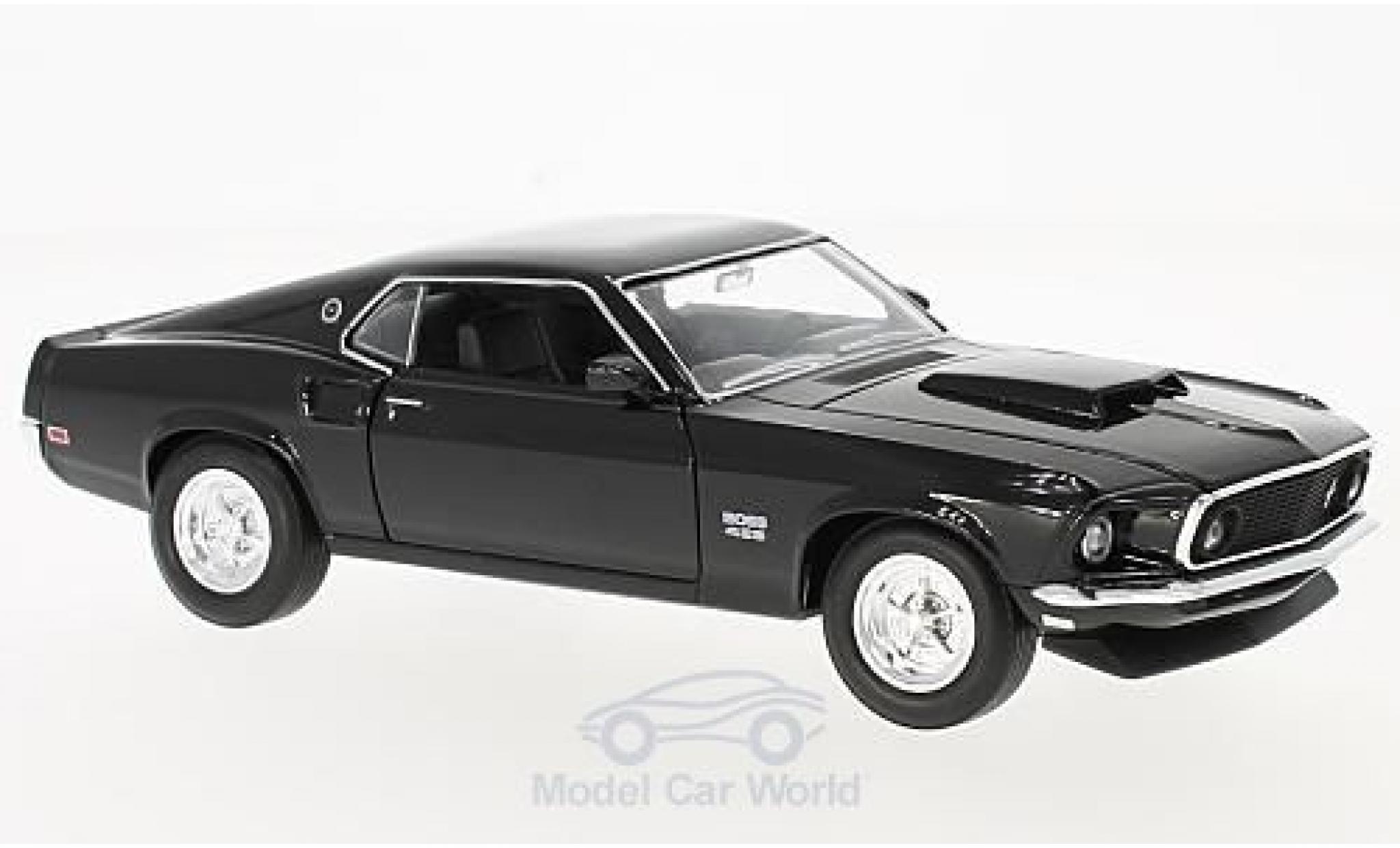 Ford Mustang 1969 1/24 Welly Boss 429 black 1969 diecast model cars