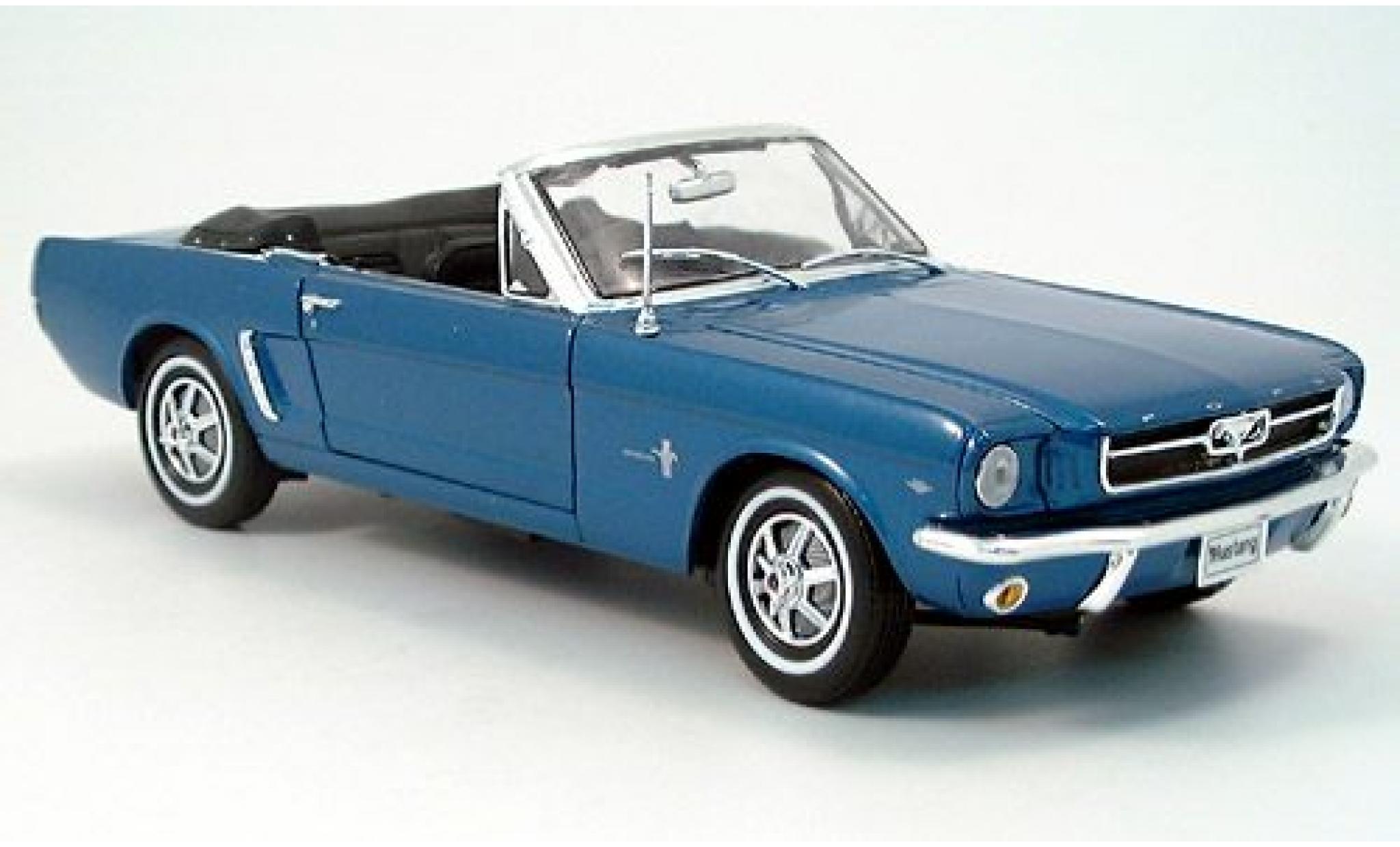 Ford Mustang 1/18 Welly Convertible met. blue 1964 1:18 diecast model cars