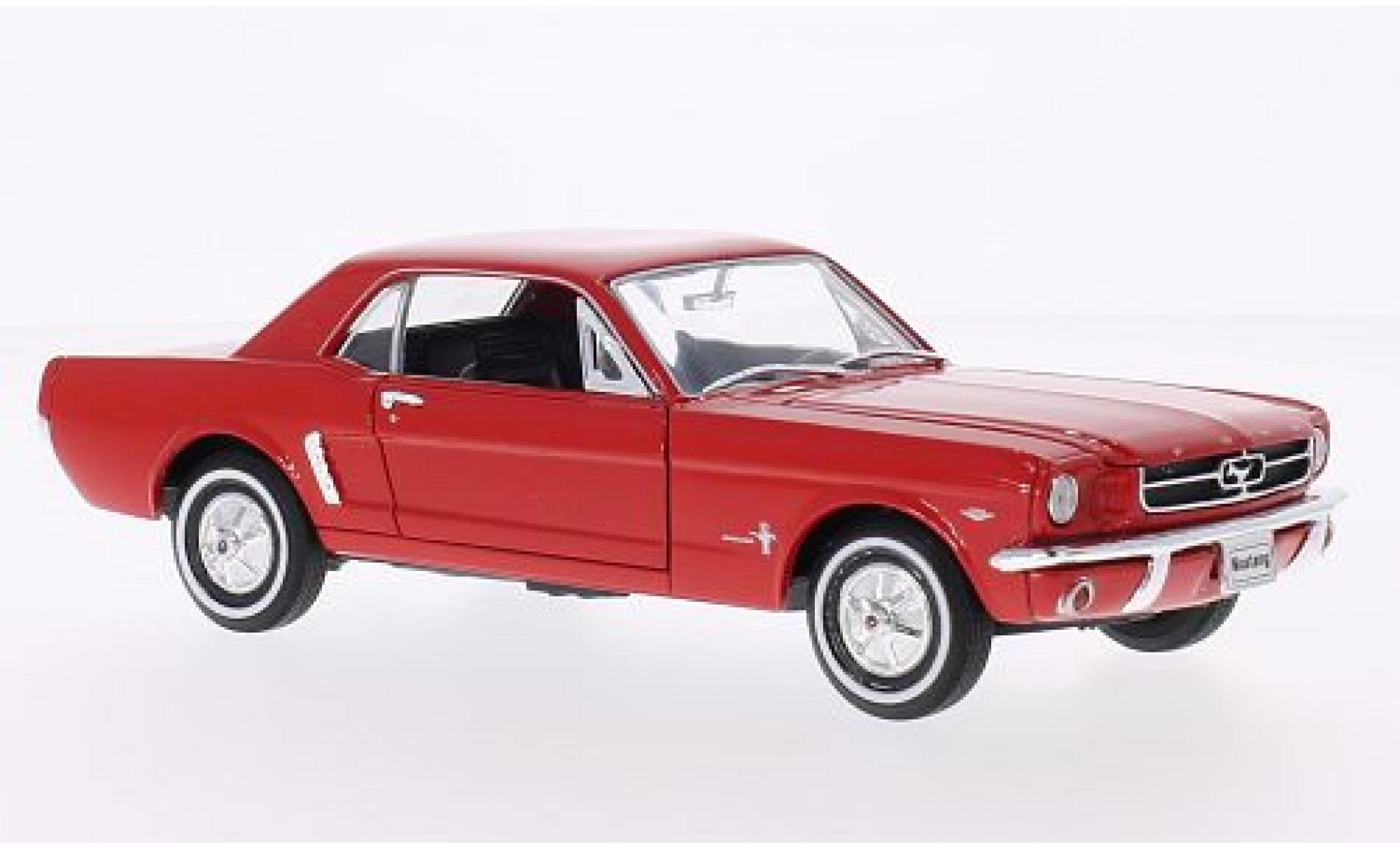 Ford Mustang 1/24 Welly Coupe red 1964 1:24 diecast model cars