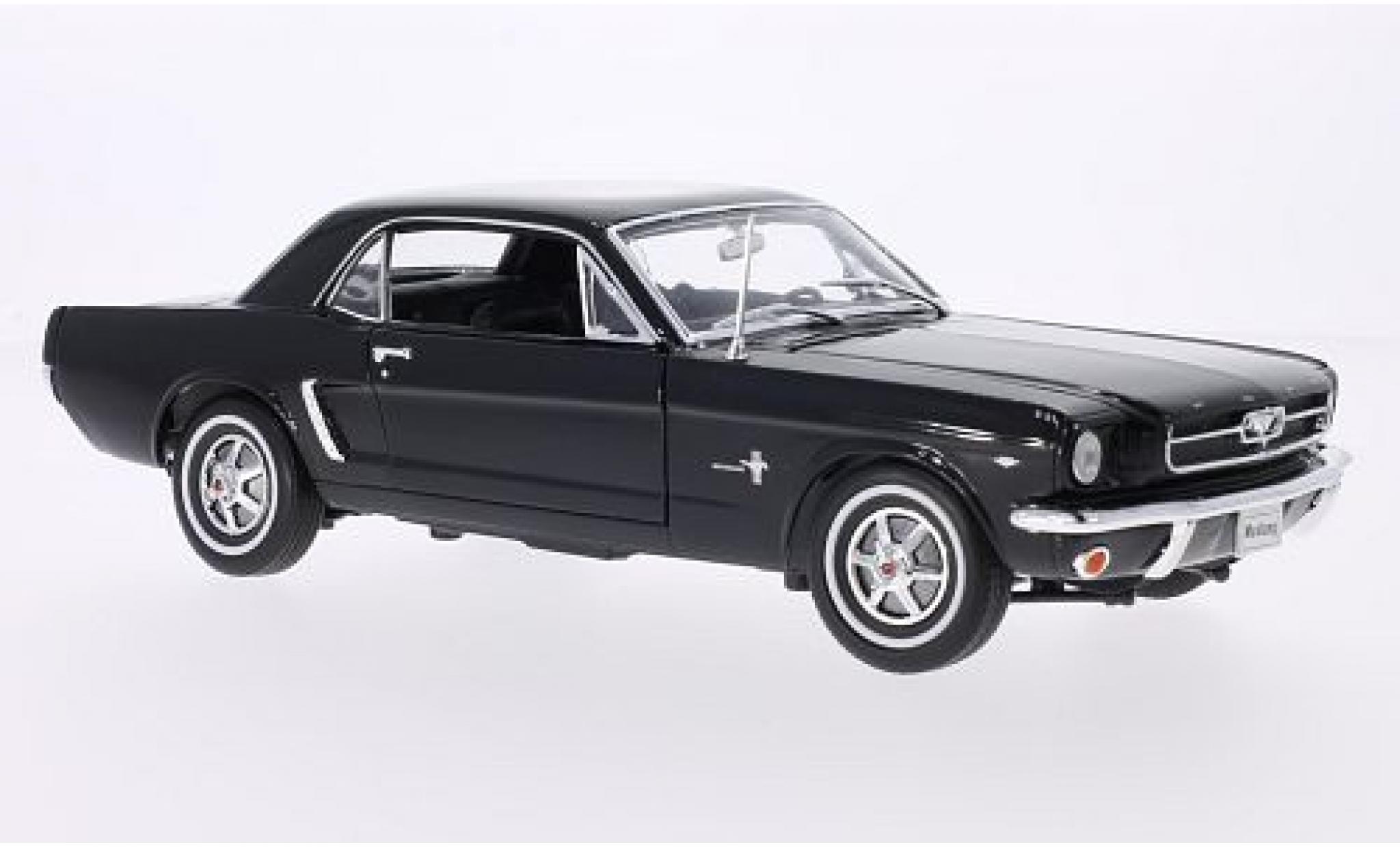 Ford Mustang 1/24 Welly Coupe black 1964 diecast model cars