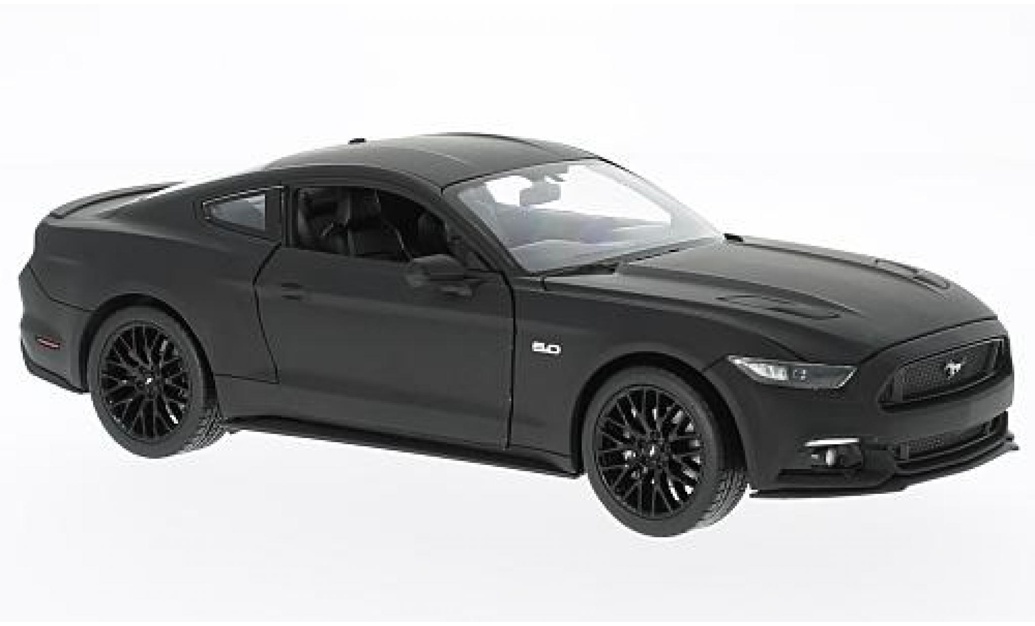 Ford Mustang 1/24 Welly GT matt-black 2015 diecast model cars