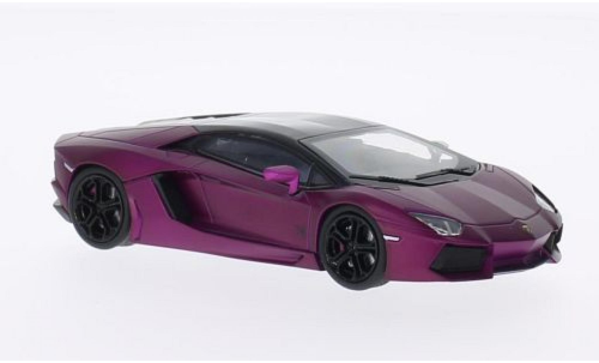 Lamborghini Aventador 1/43 Welly LP700-4 lila/black 1:43 diecast model cars