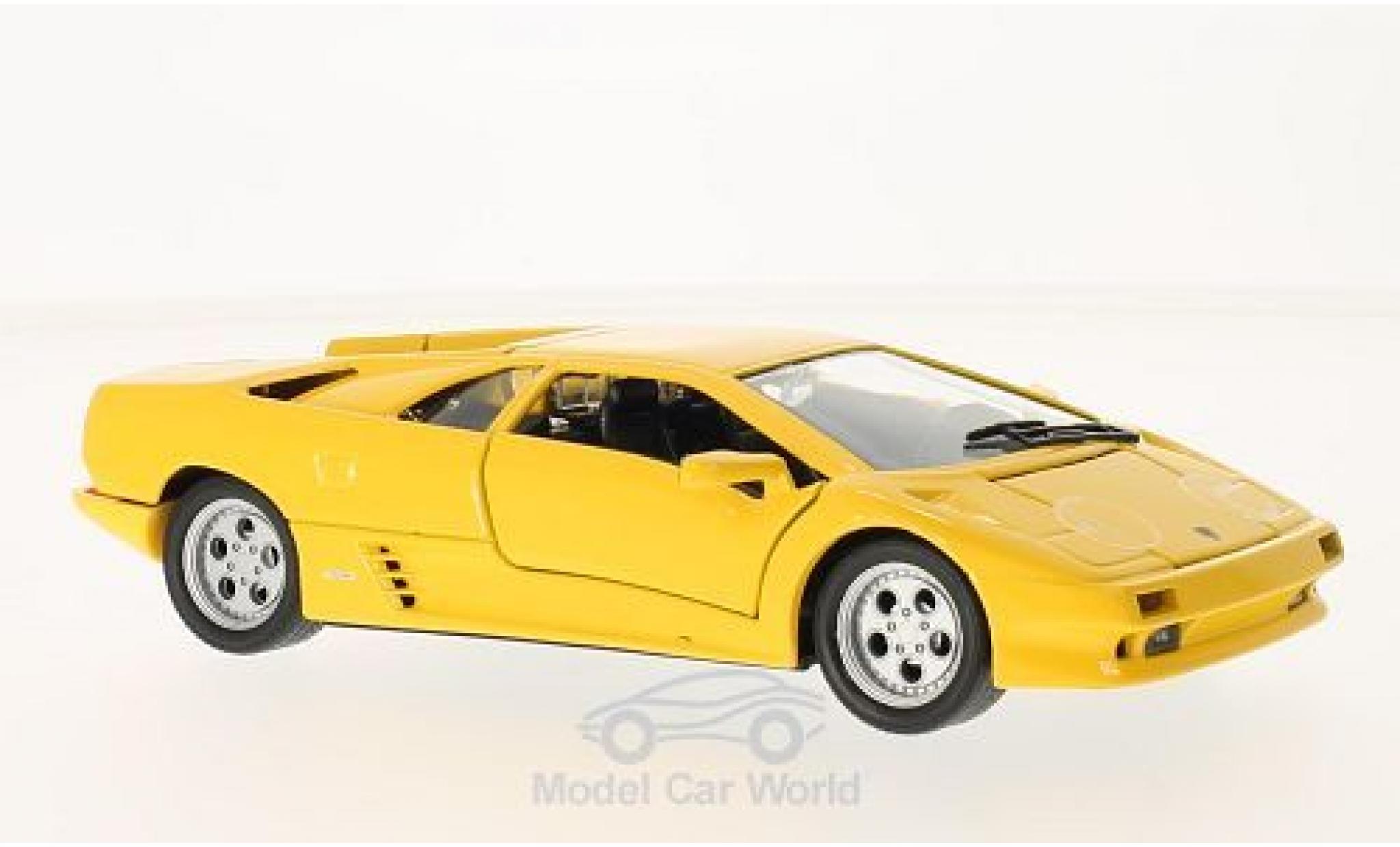 Lamborghini Diablo 1/24 Welly yellow 1998 ohne Vitrine diecast model cars