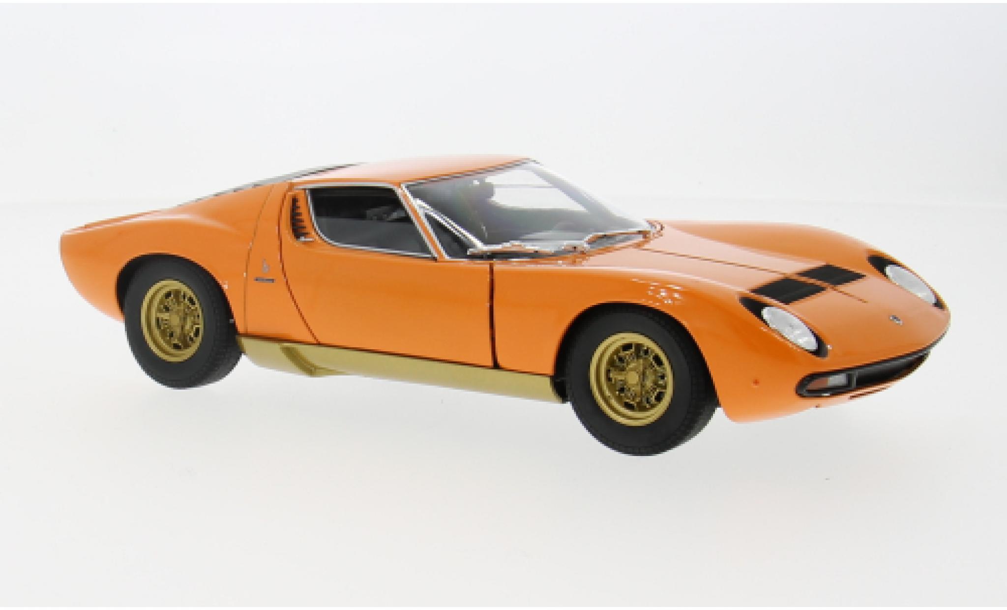 Lamborghini Miura 1/18 Welly P400 orange 1971 1:18 diecast model cars