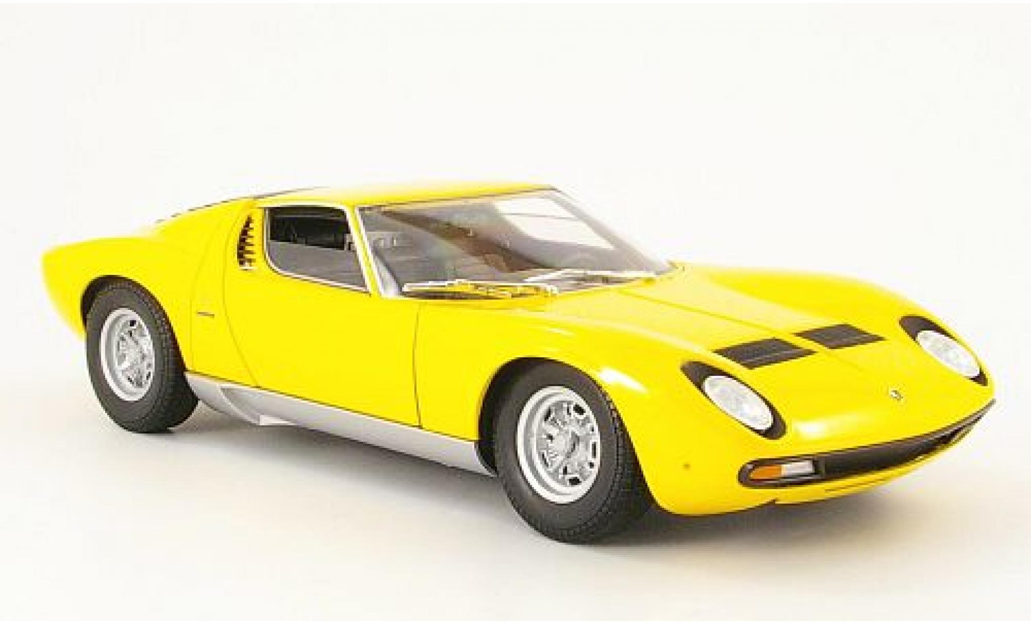Lamborghini Miura 1/18 Welly SV yellow 1971 1:18 diecast model cars