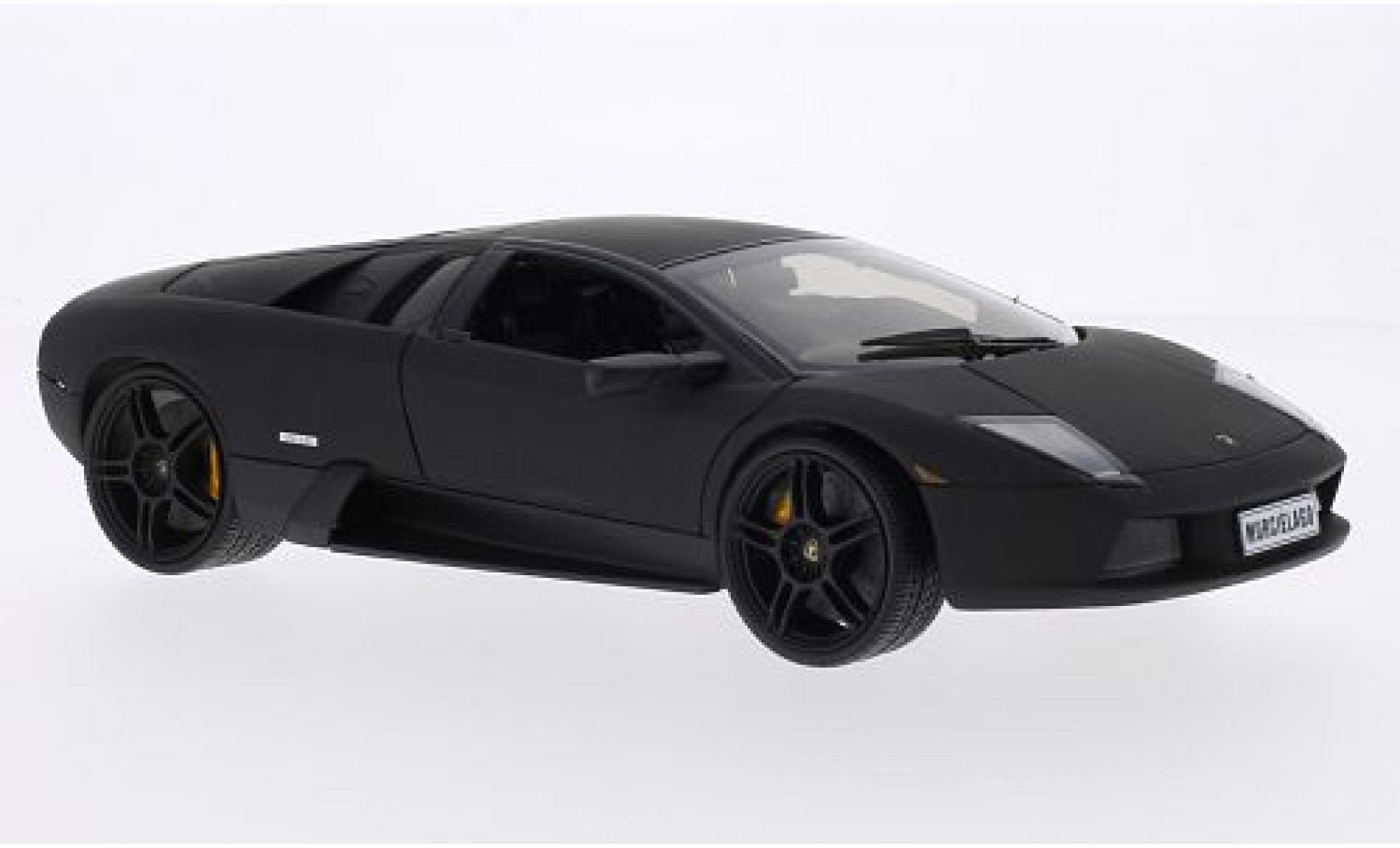 Lamborghini Murcielago 1/18 Welly matt-black diecast model cars