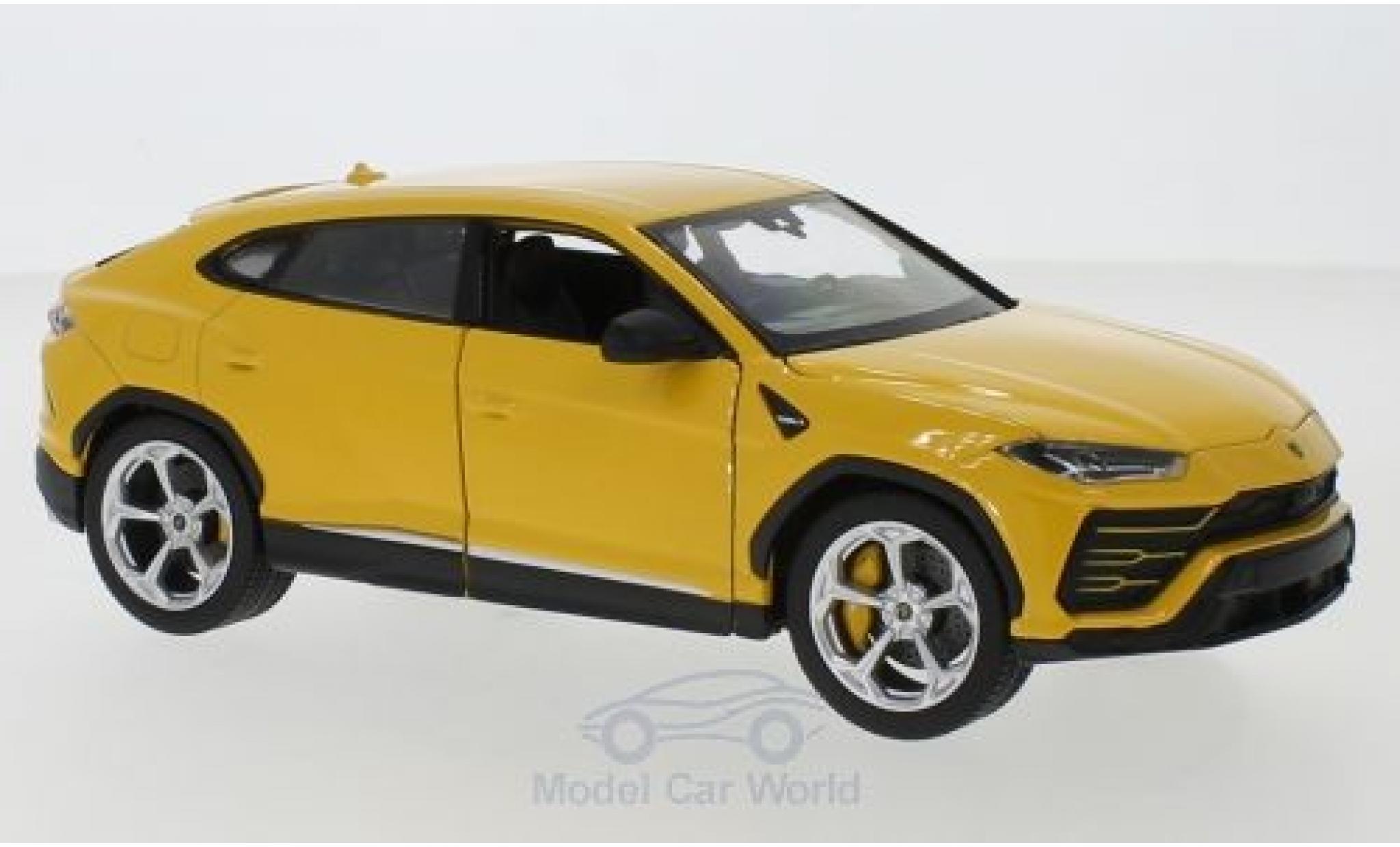 Lamborghini Urus 1/24 Welly yellow diecast model cars