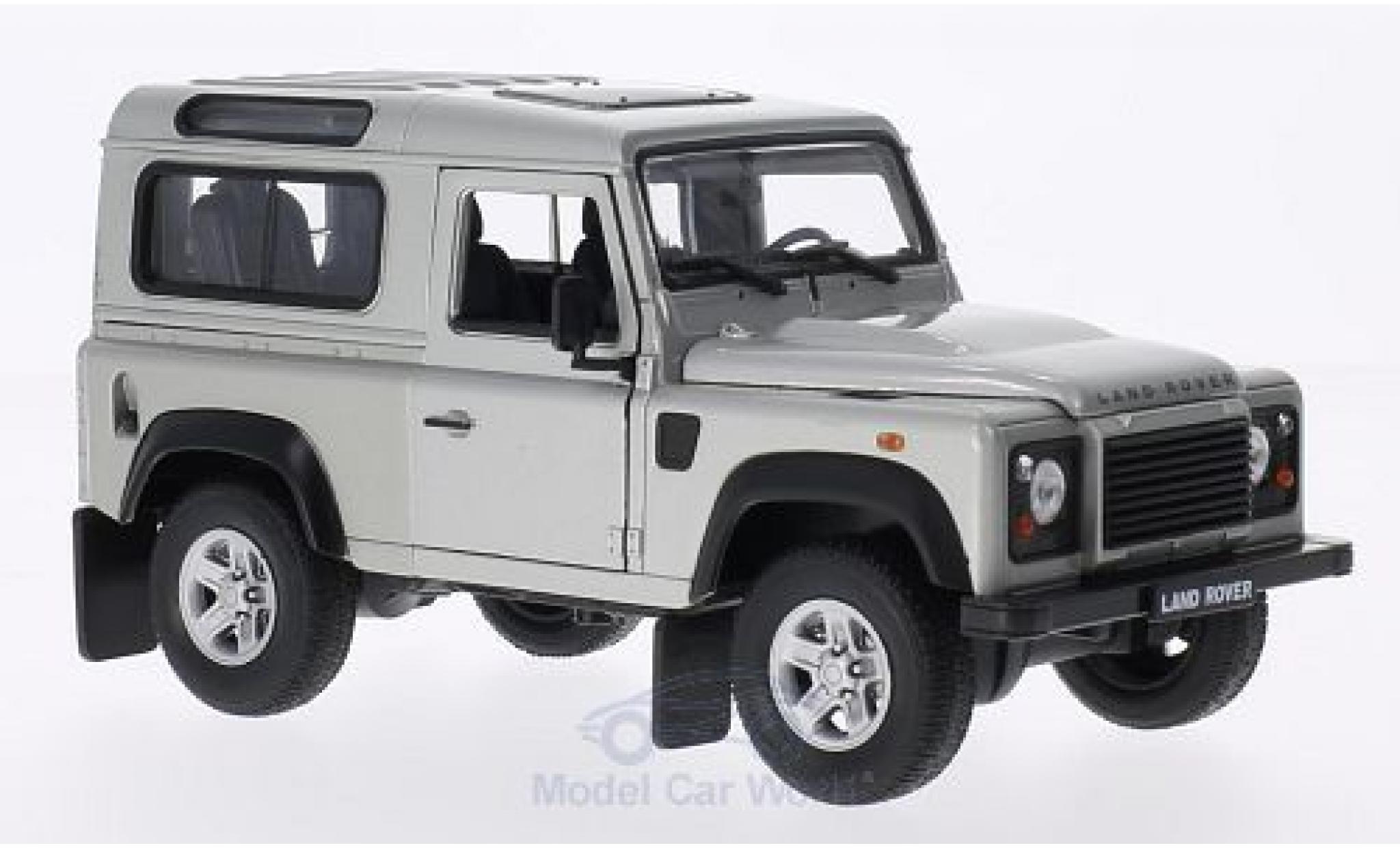 Land Rover Defender 1/24 Welly grey diecast model cars