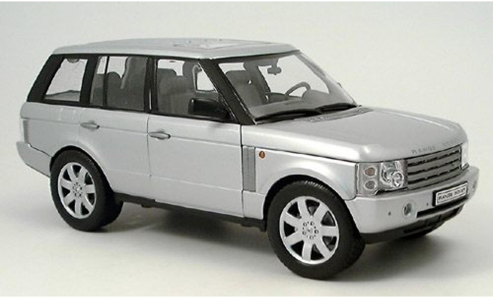 Land Rover Range Rover 1/18 Welly silver 2003 1:18 diecast model cars