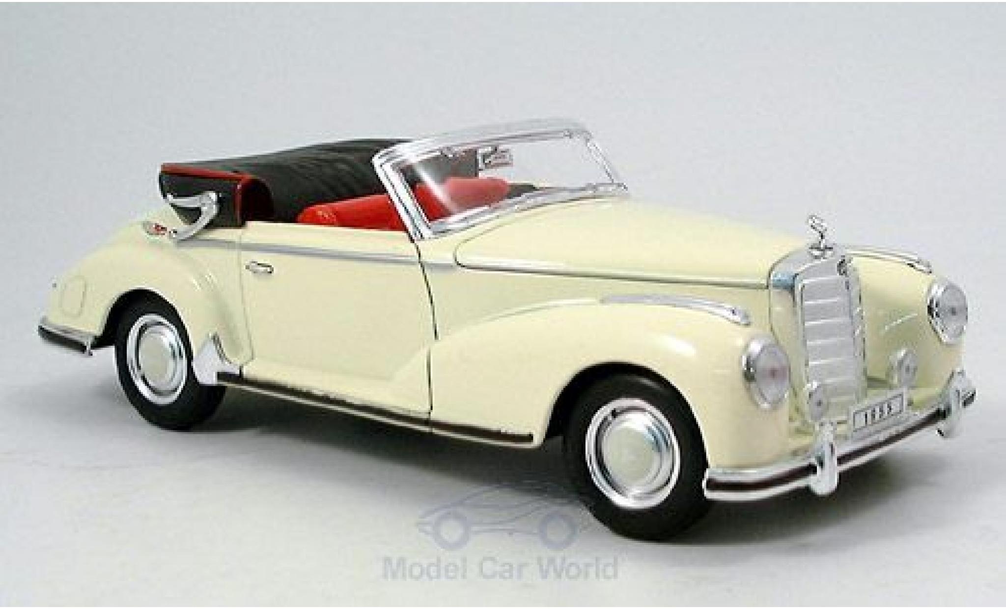 Mercedes 300 1/18 Welly S Convertible beige 1955 diecast model cars