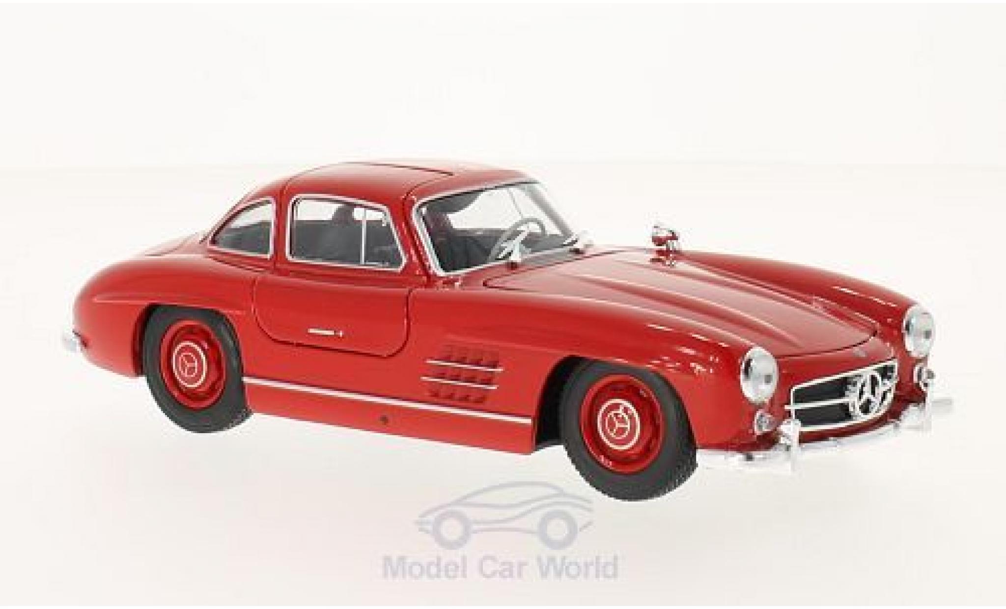 Mercedes 300 SL 1/24 Welly SL (W198) red diecast model cars