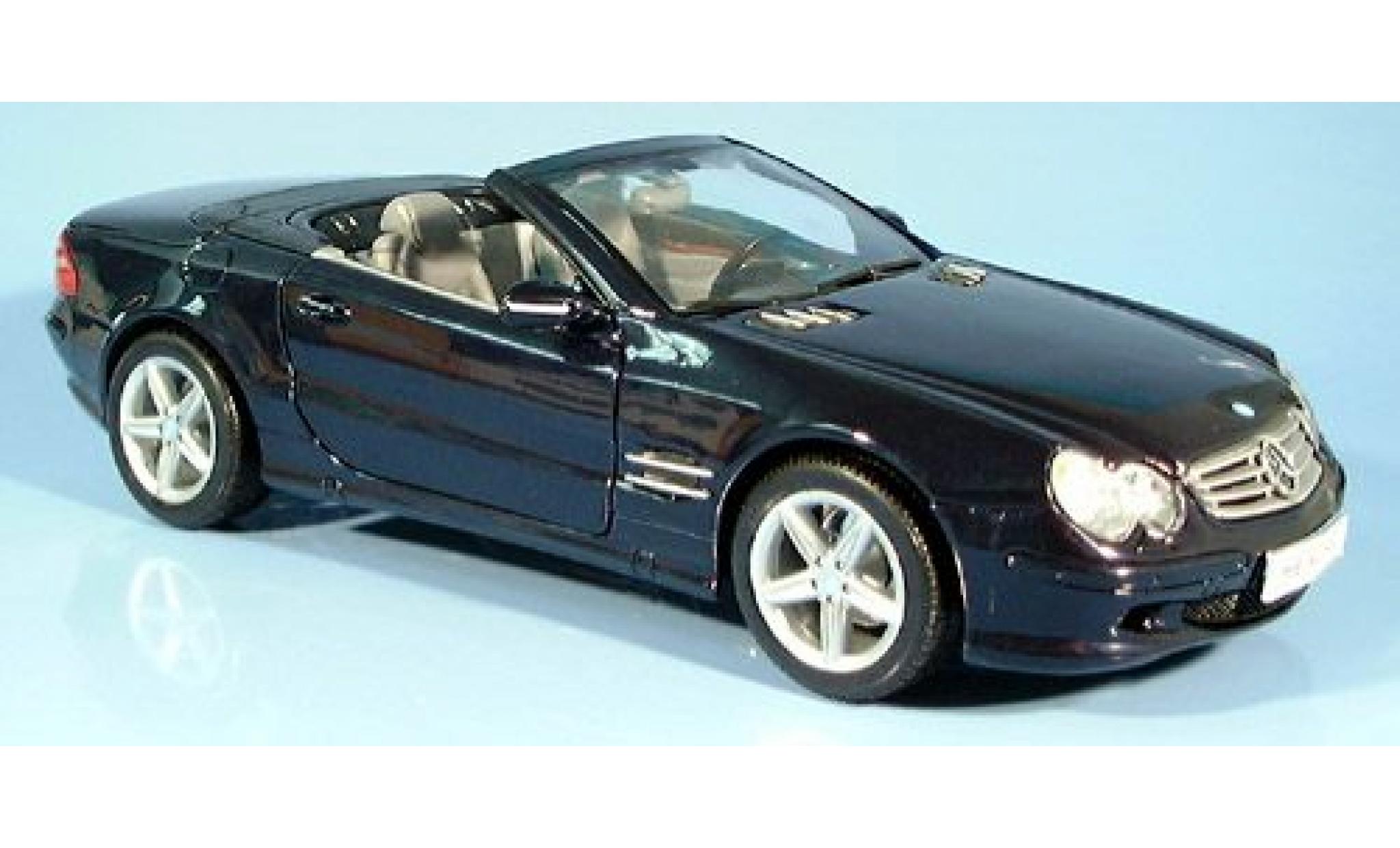 Mercedes 500 1/18 Welly SL Convertible dk. blue 1:18 diecast model cars