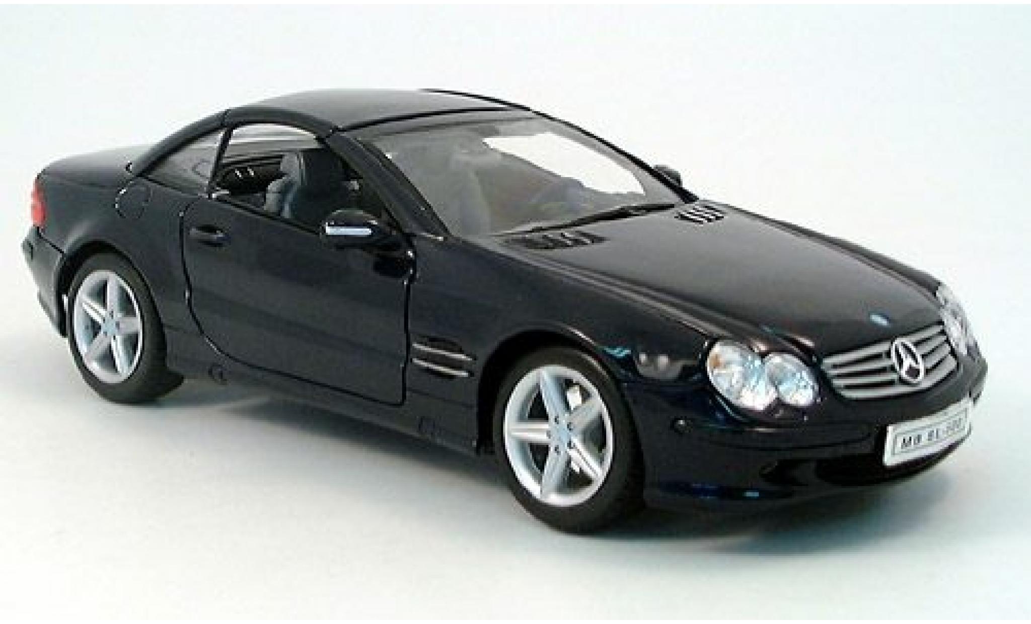 Mercedes 500 1/18 Welly SL HT gschlossen blue 1:18 diecast model cars