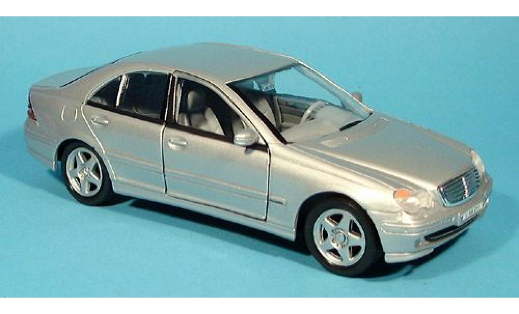 Mercedes Classe C 1/24 Welly silver 2001 1:24 diecast model cars