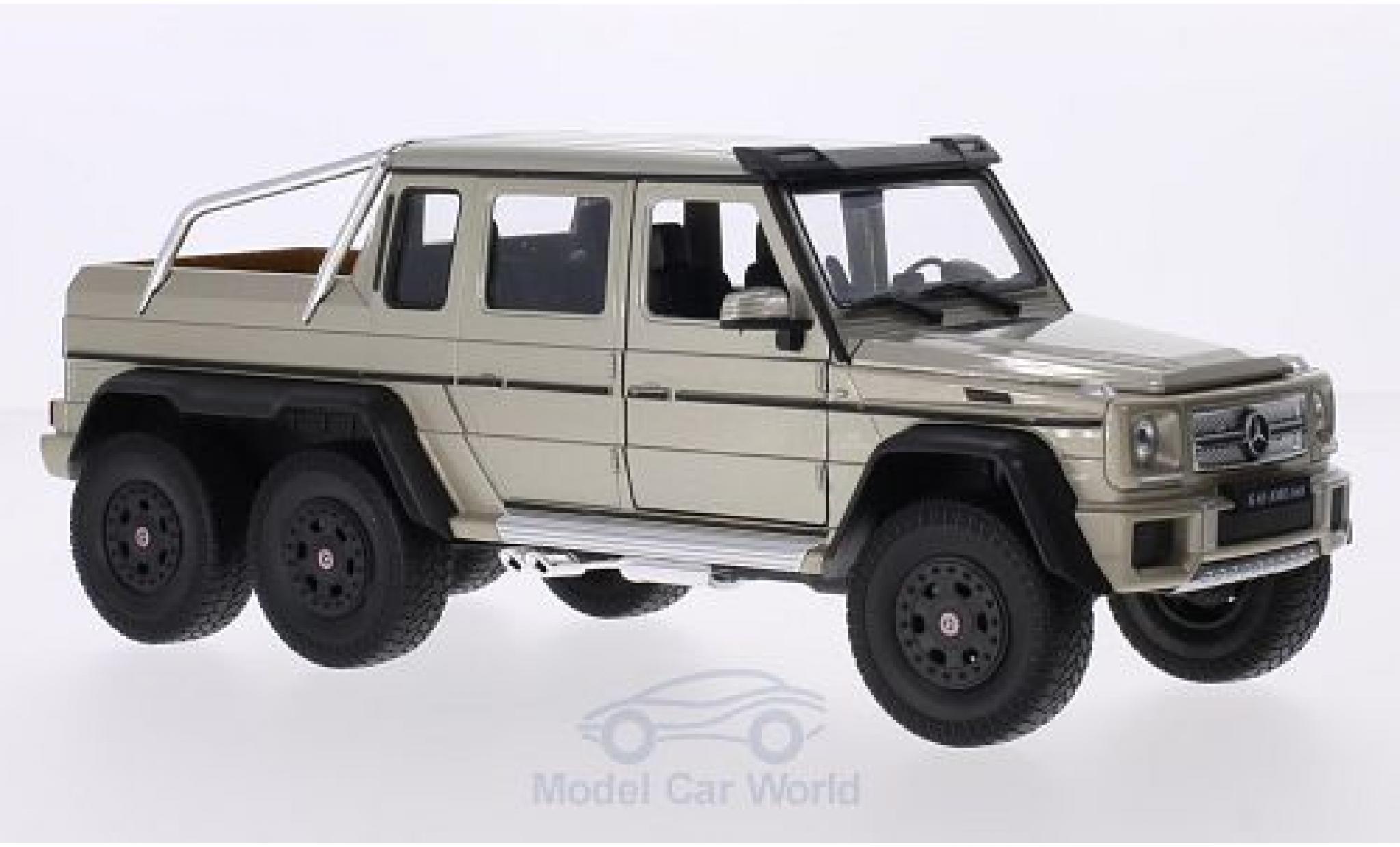 Mercedes Classe G 1/24 Welly G63 AMG 6x6 metallic beige diecast model cars