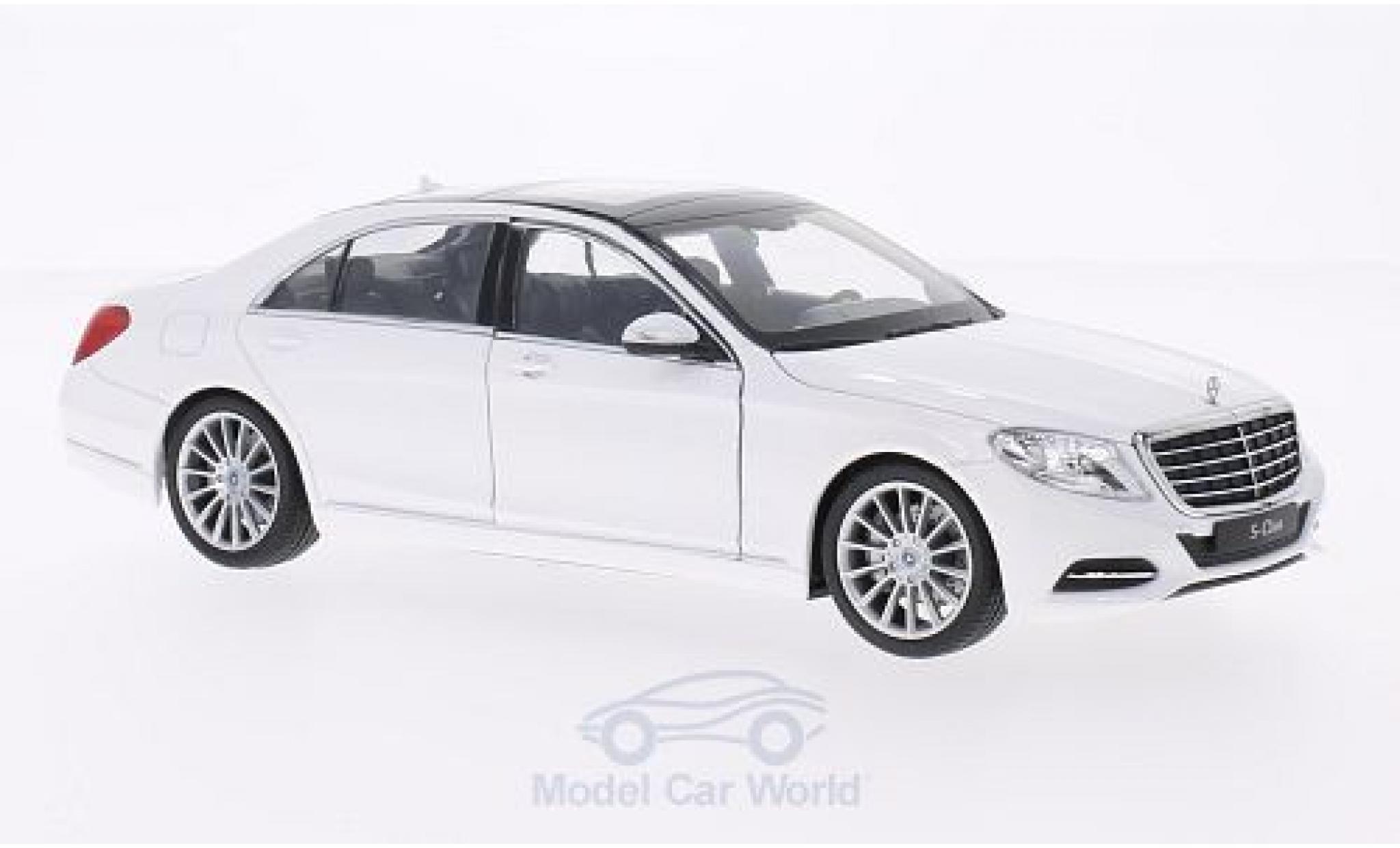 Mercedes Classe S 1/24 Welly (W222) white 2013 diecast model cars