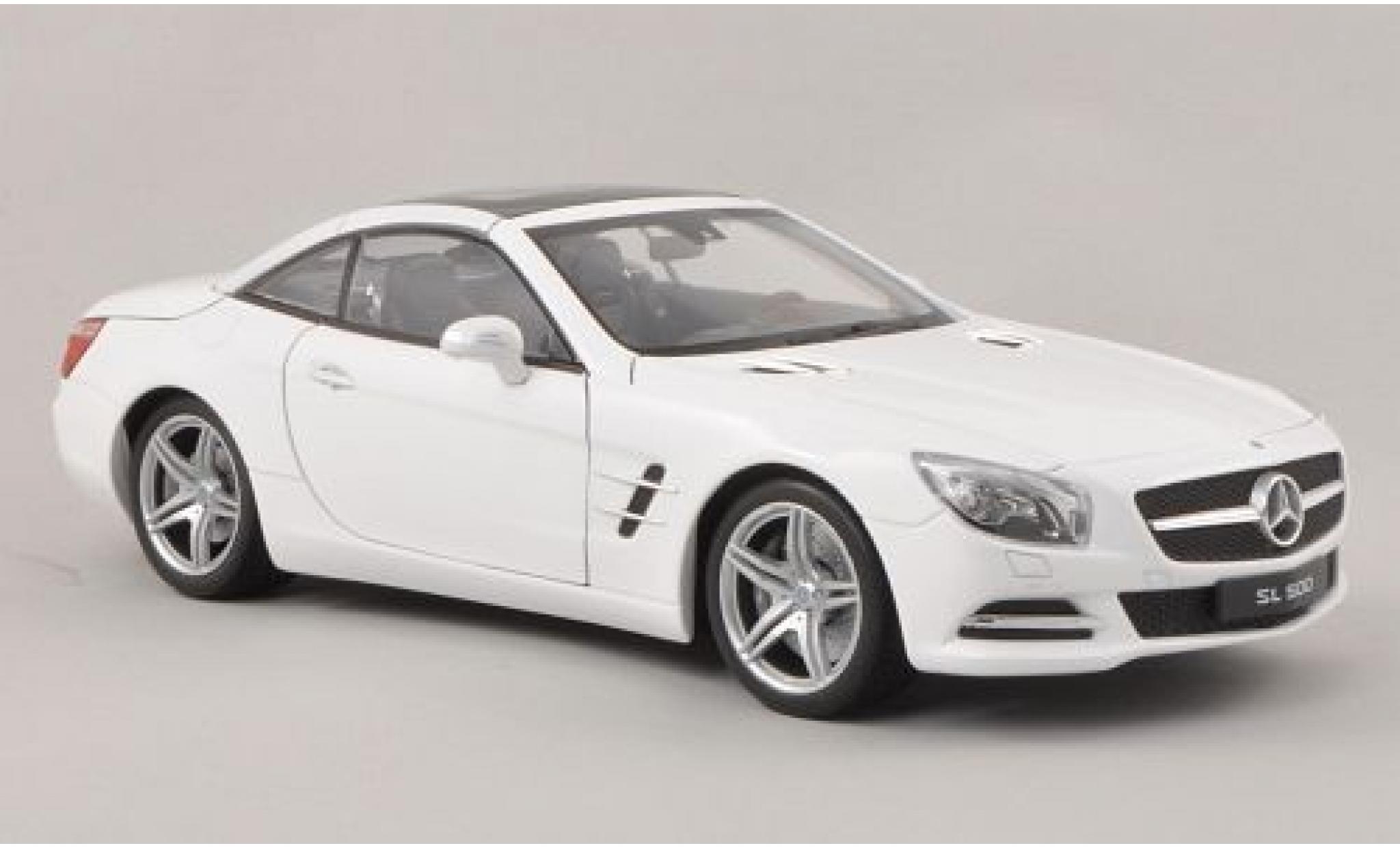Mercedes Classe SL 1/18 Welly SL 500 (R231) white 2012 1:18 diecast model cars