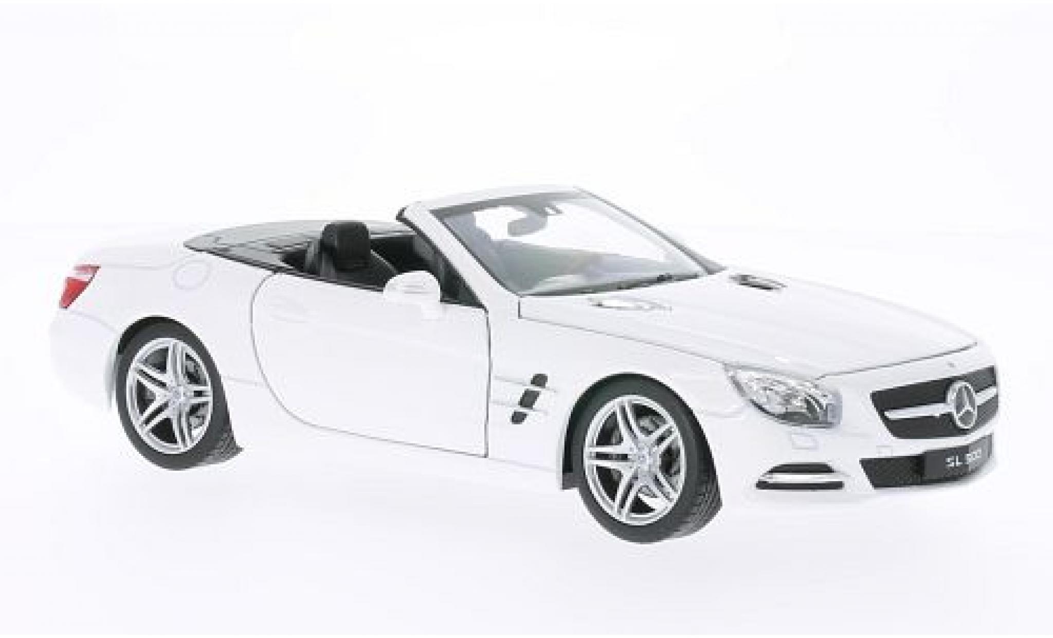 Mercedes Classe SL 1/24 Welly SL 500 (R231) white 2012 1:24 diecast model cars