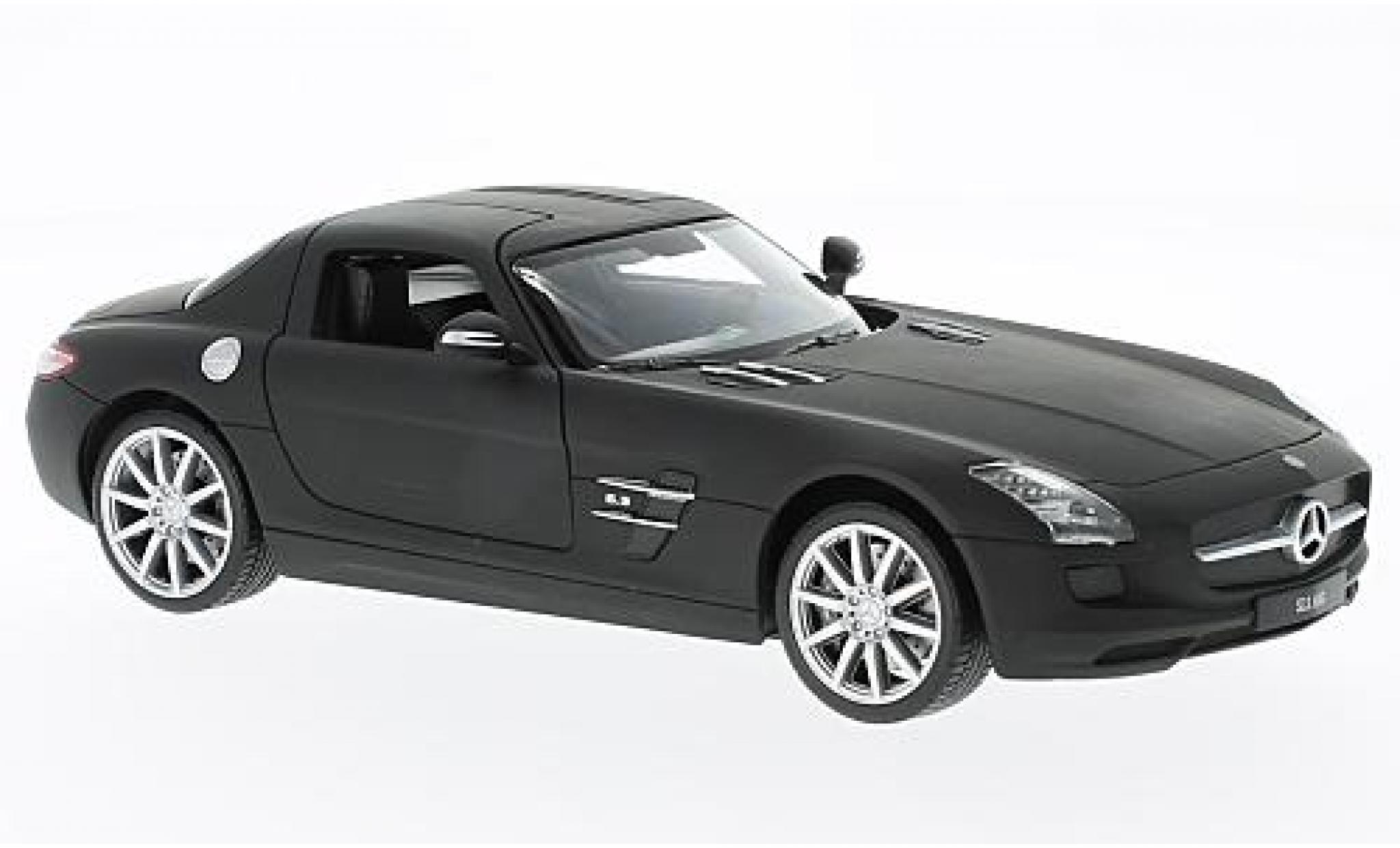 Mercedes SLS 1/24 Welly AMG (C197) matt-black sans Vitrine diecast model cars