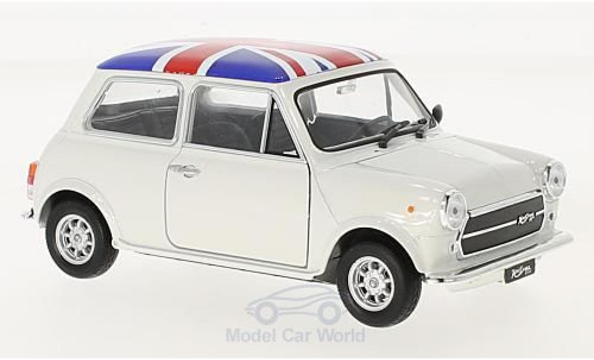 Mini Cooper S 1/24 Welly 1300 white UK Flag diecast model cars