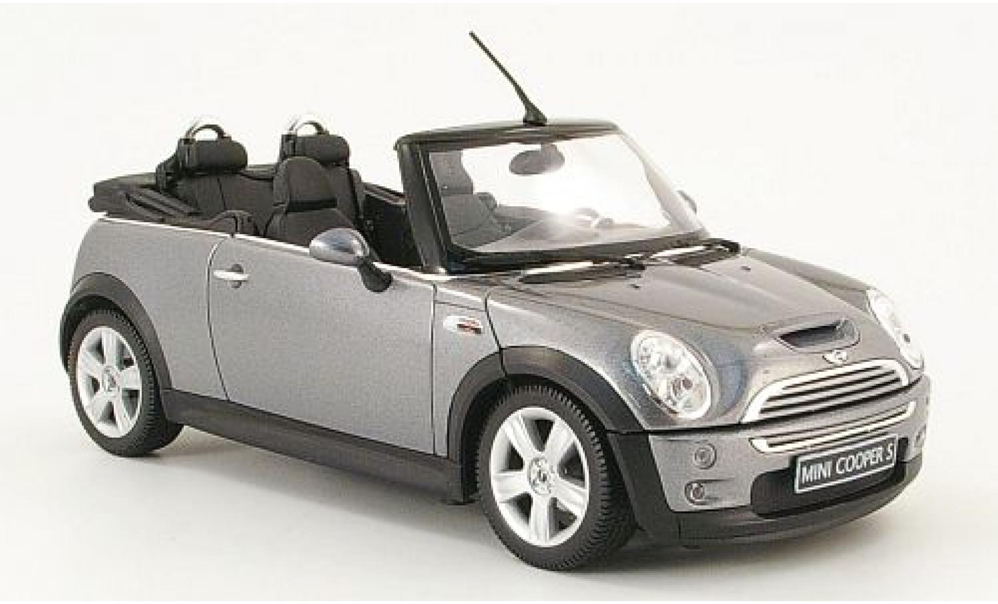 Mini Cooper 1/18 Welly S Convertible met.-grey 1:18 diecast model cars