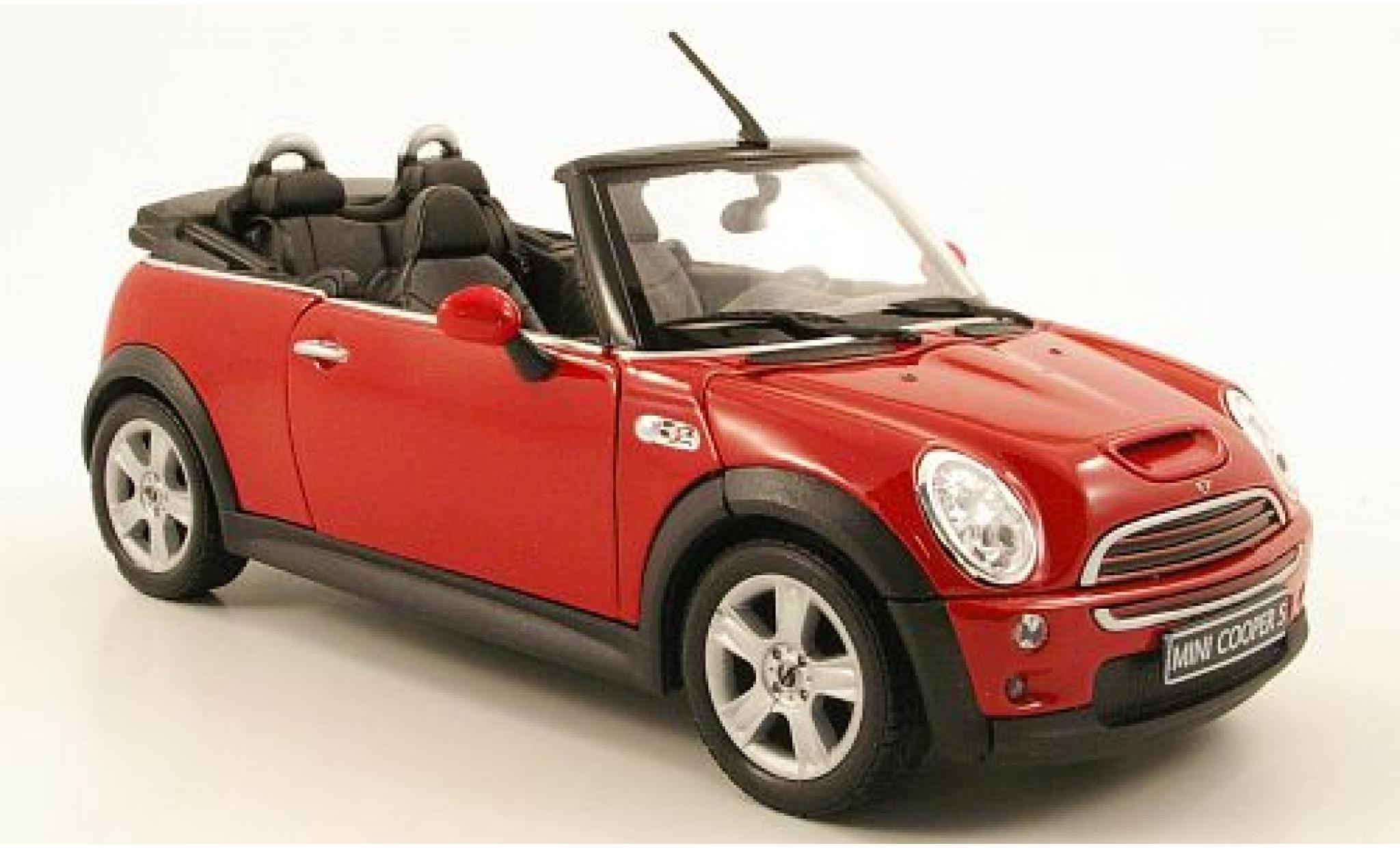 Mini Cooper 1/24 Welly S Convertible red 1:24 diecast model cars