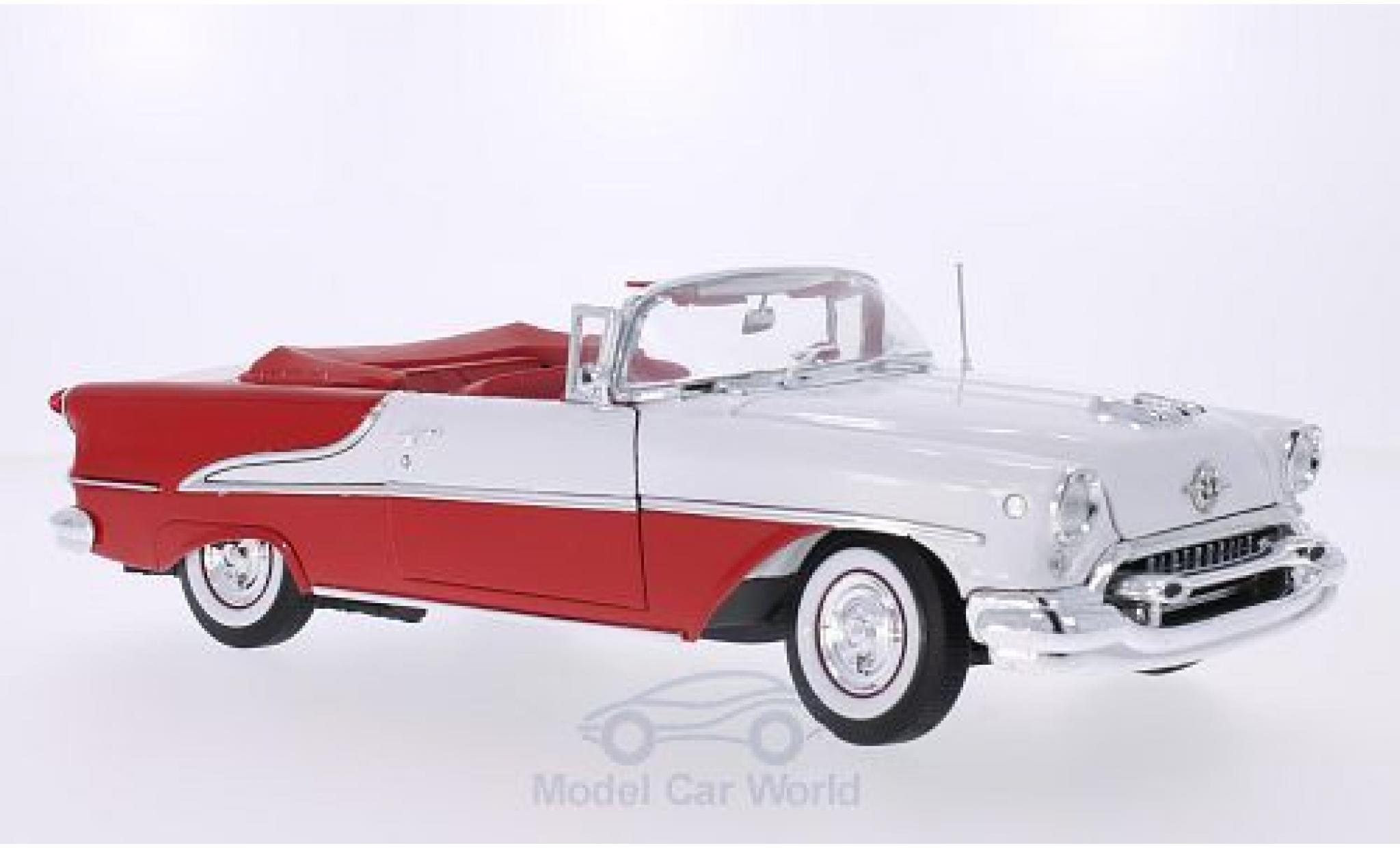 Oldsmobile Super 88 1/18 Welly red/white 1955 diecast model cars