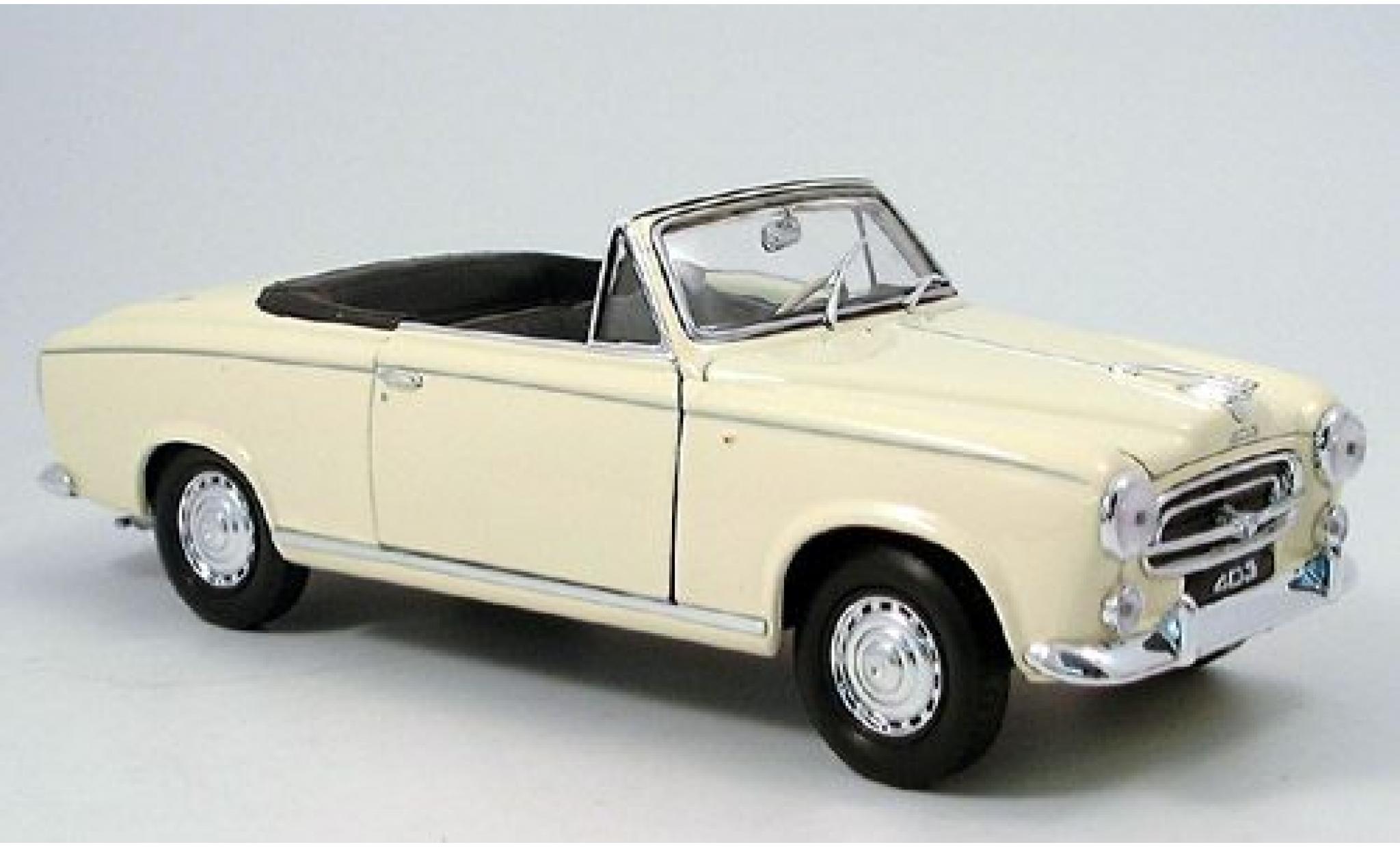 Peugeot 403 1/18 Welly Convertible beige 1957 1:18 diecast model cars
