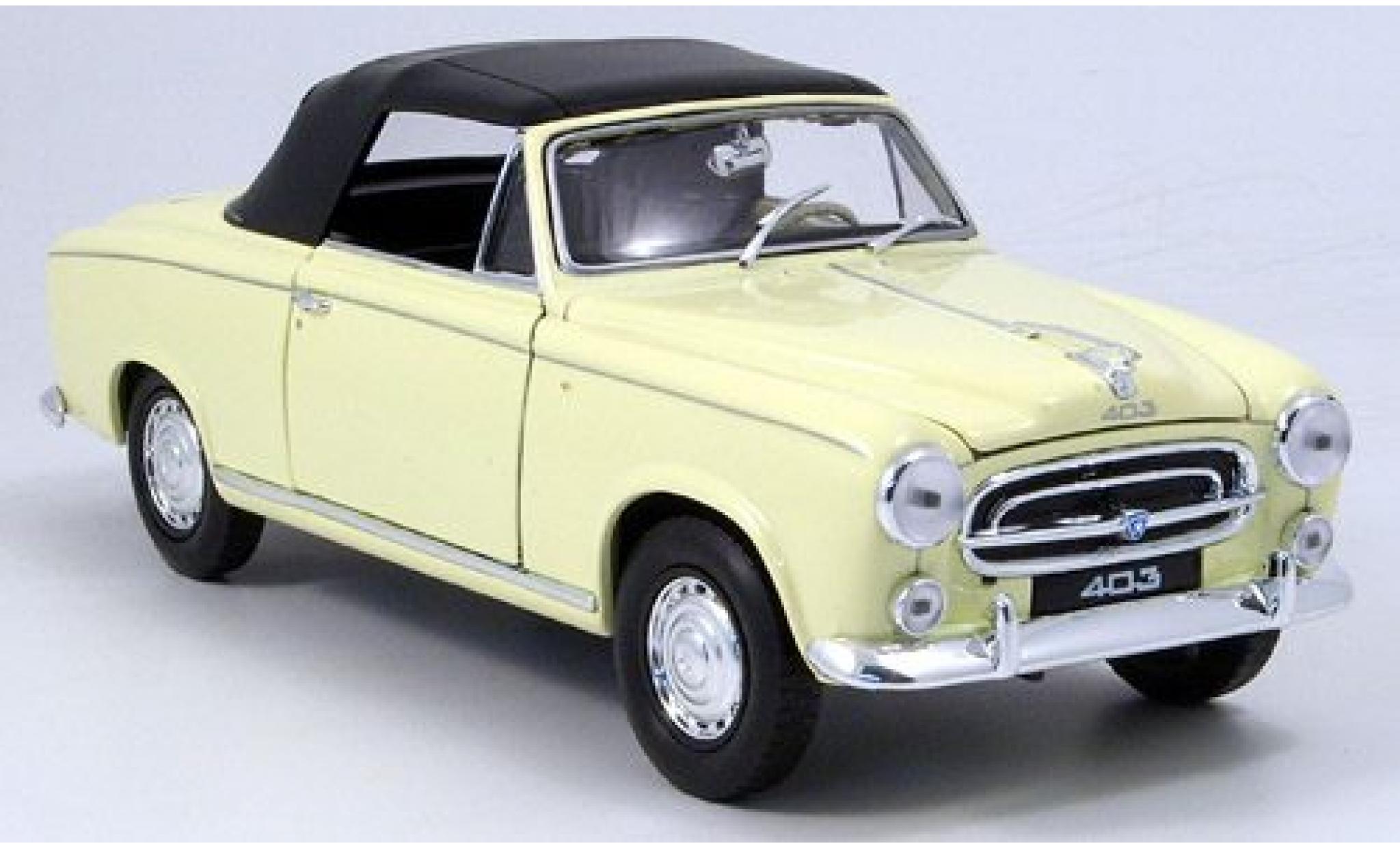 Peugeot 403 1/18 Welly Convertible beige geschlossen 1957 1:18 diecast model cars