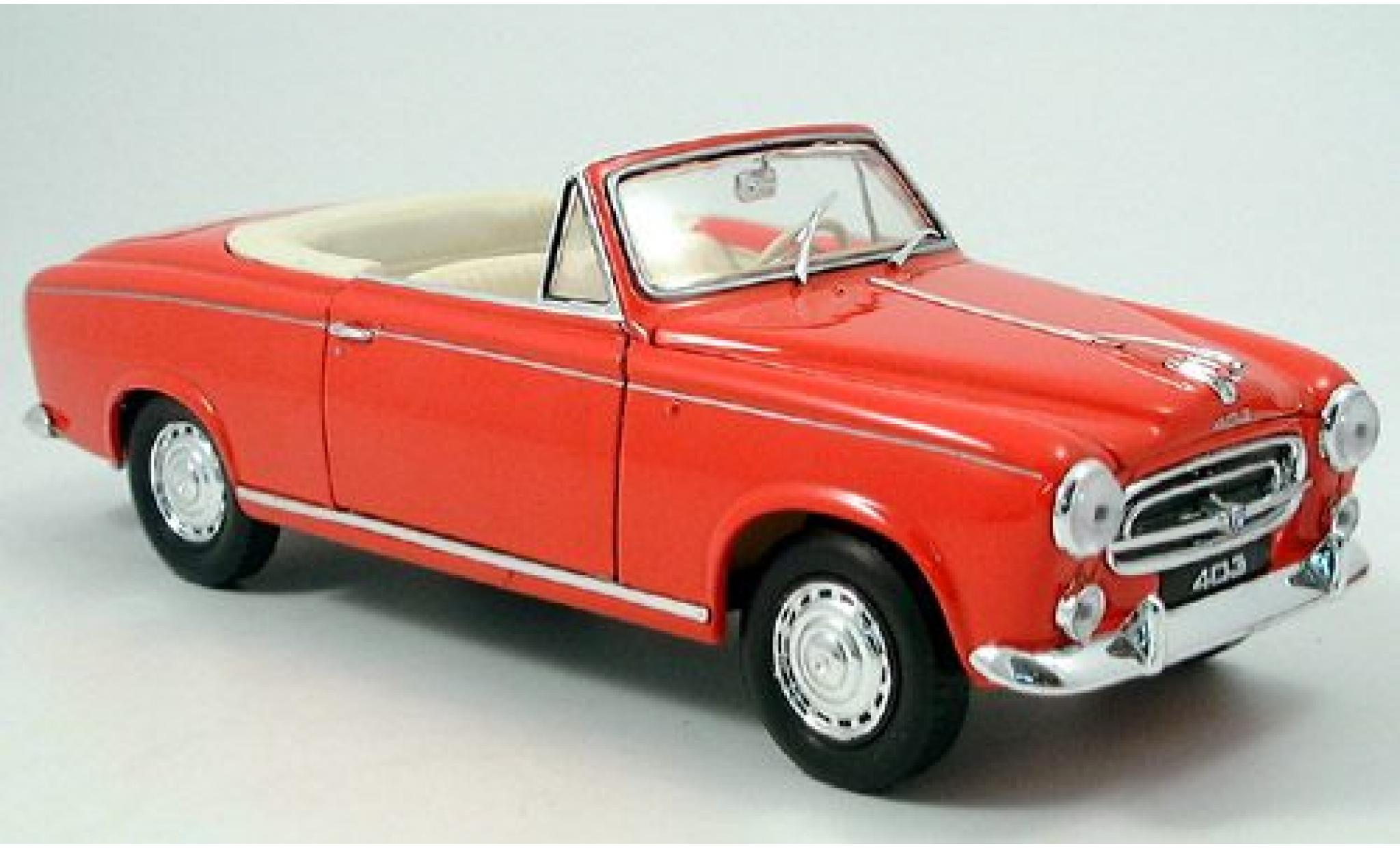 Peugeot 403 1/18 Welly Convertible red offen 1957 1:18 diecast model cars