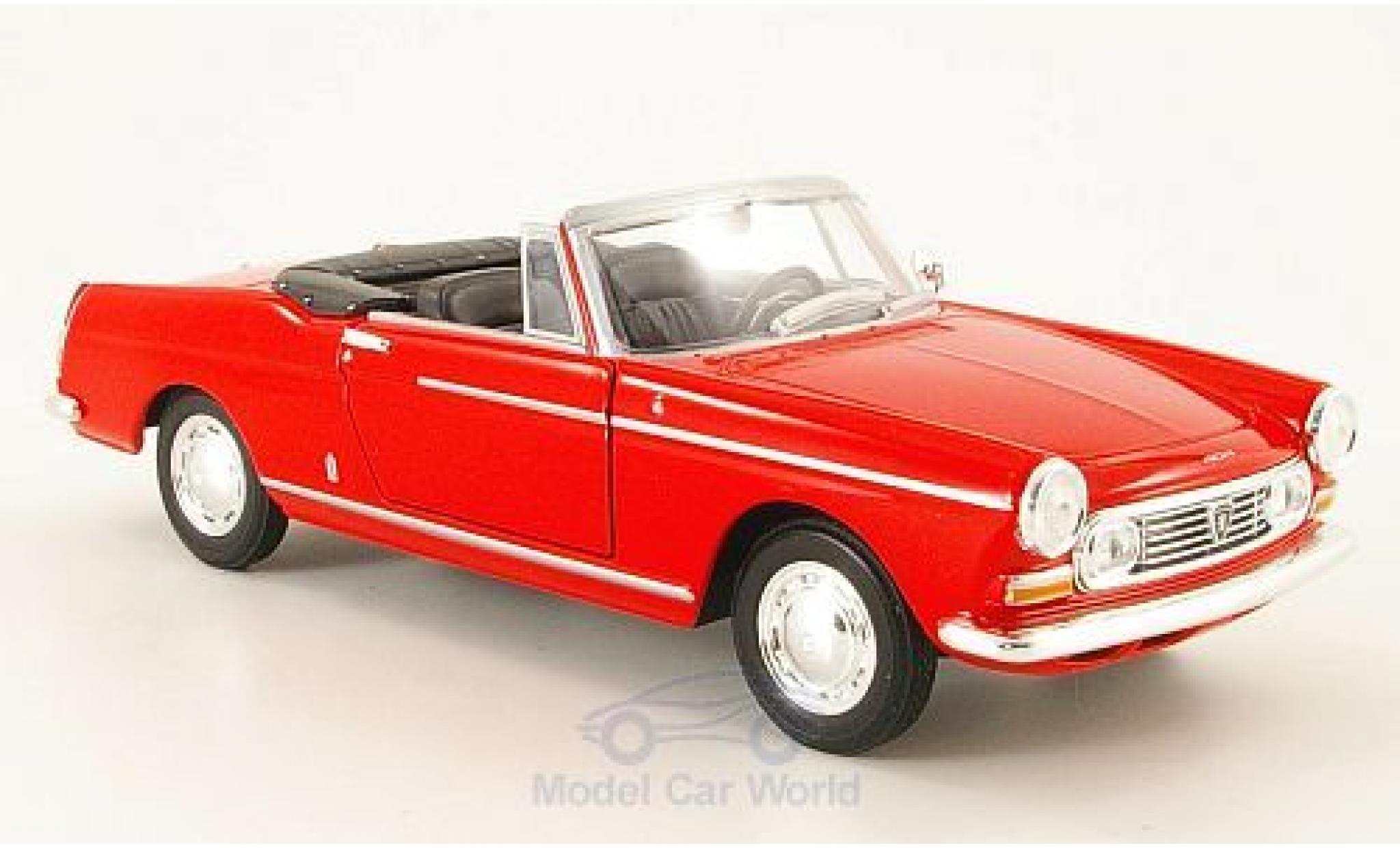 Peugeot 404 1/24 Welly Convertible red 1963 ohne Vitrine diecast model cars