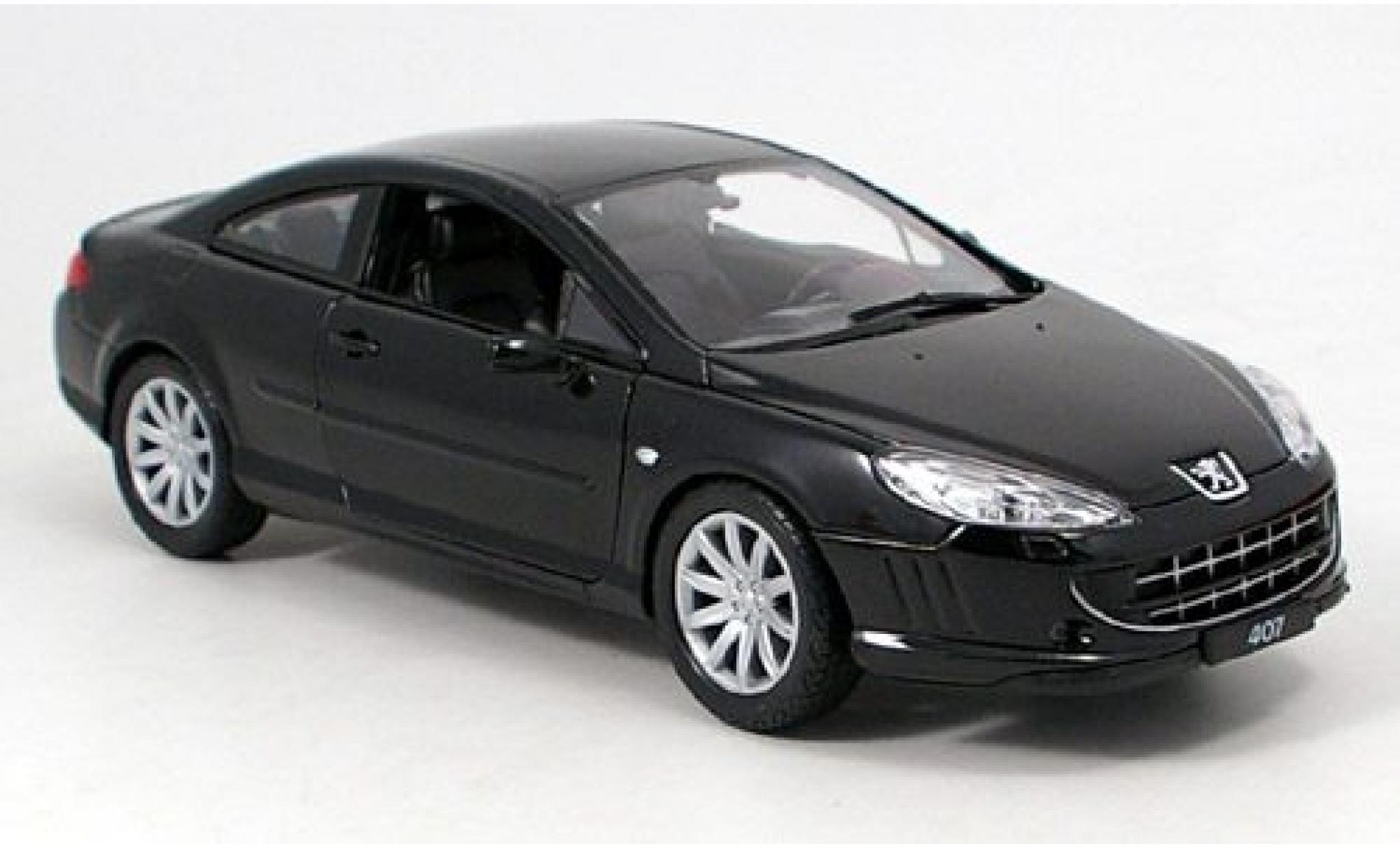 Peugeot 407 1/18 Welly Coupe black 1:18 diecast model cars